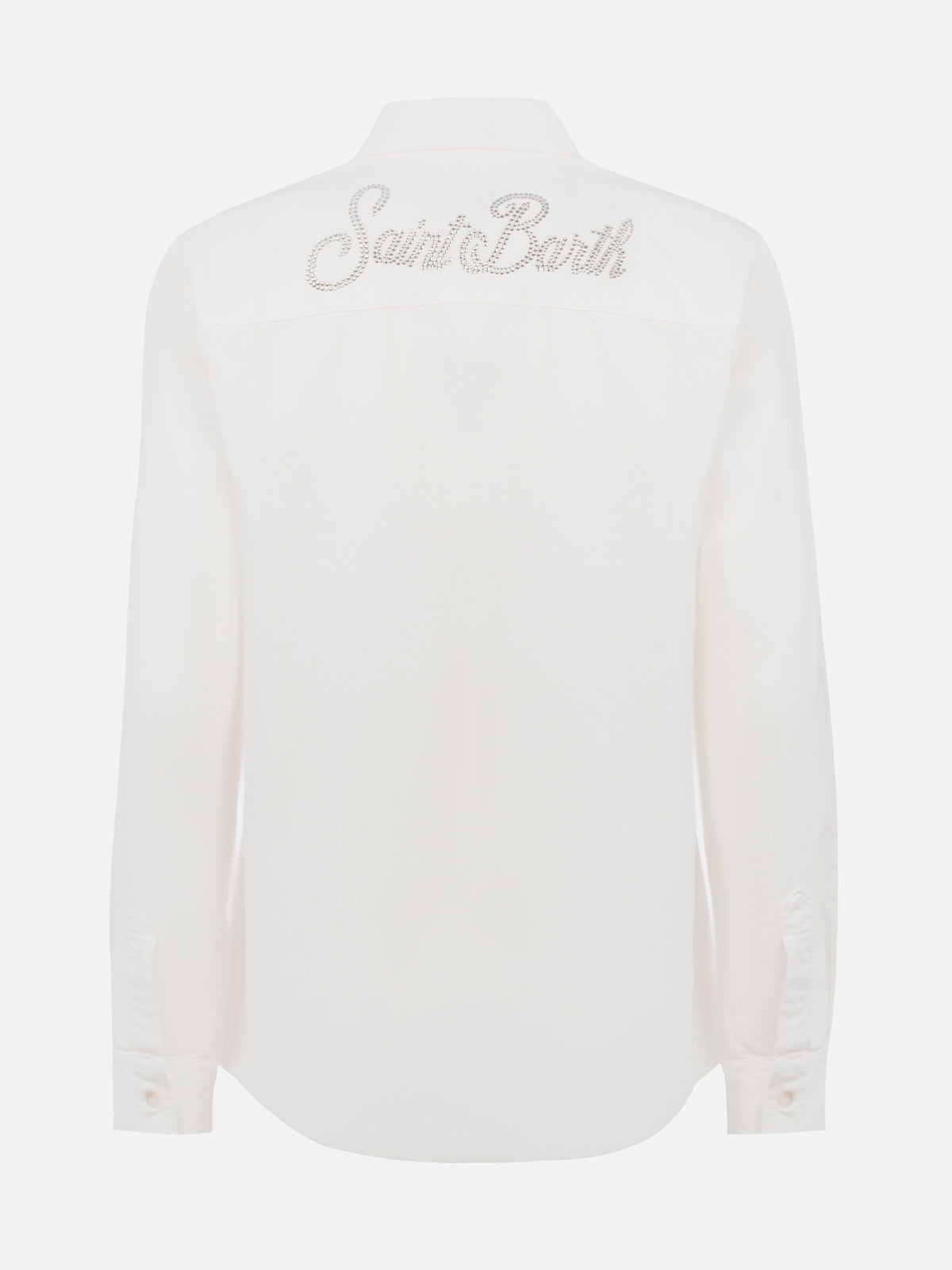 camicia-mc2-saint-barth-deer-in-tessuto-effetto-velluto-a-coste-panna-con-strass image 5