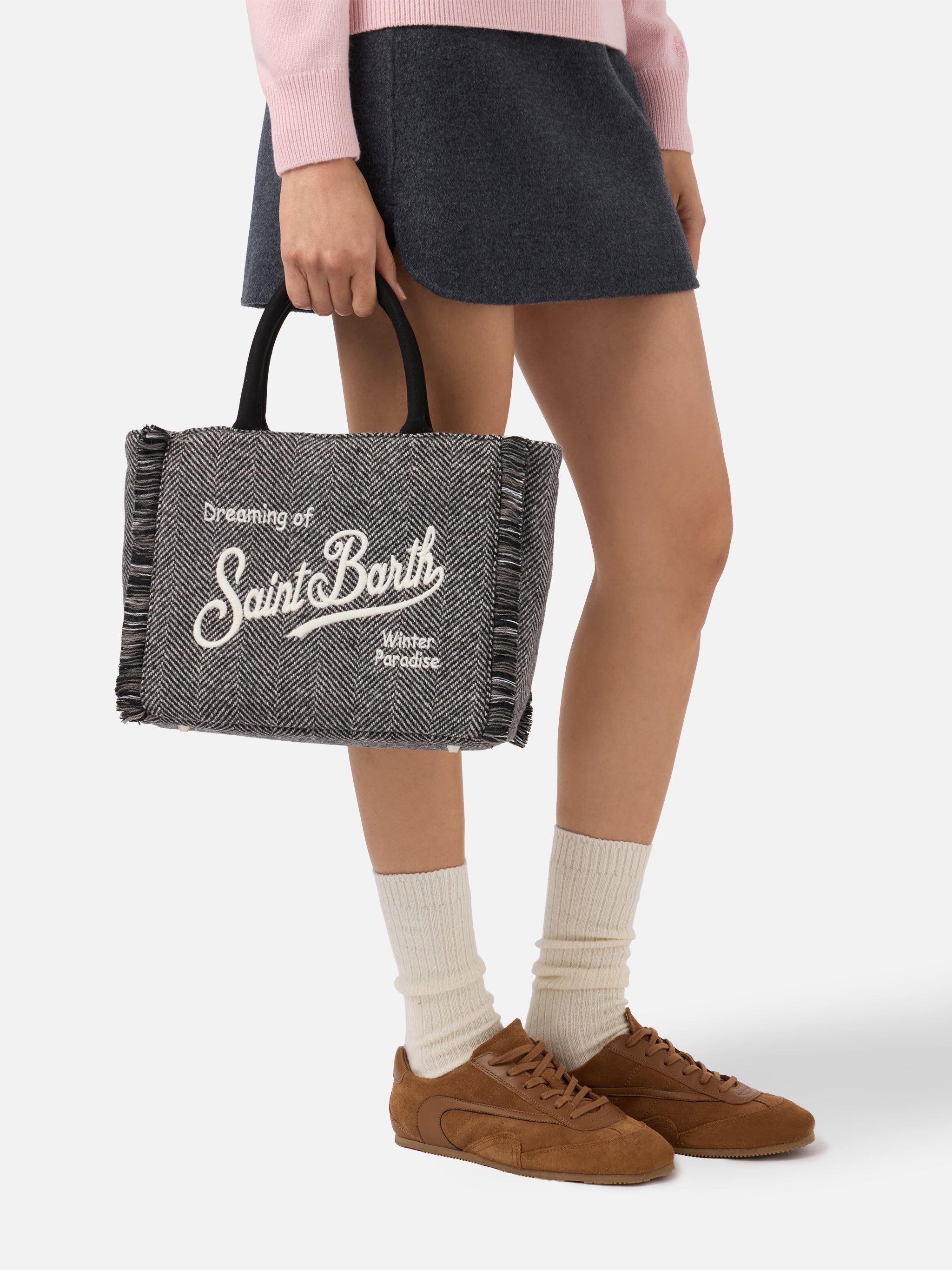 mc2-saint-barth-borsa-colette-wool-nero-e-grigio-con-motivo-spigato-e-tracolla-r image 6