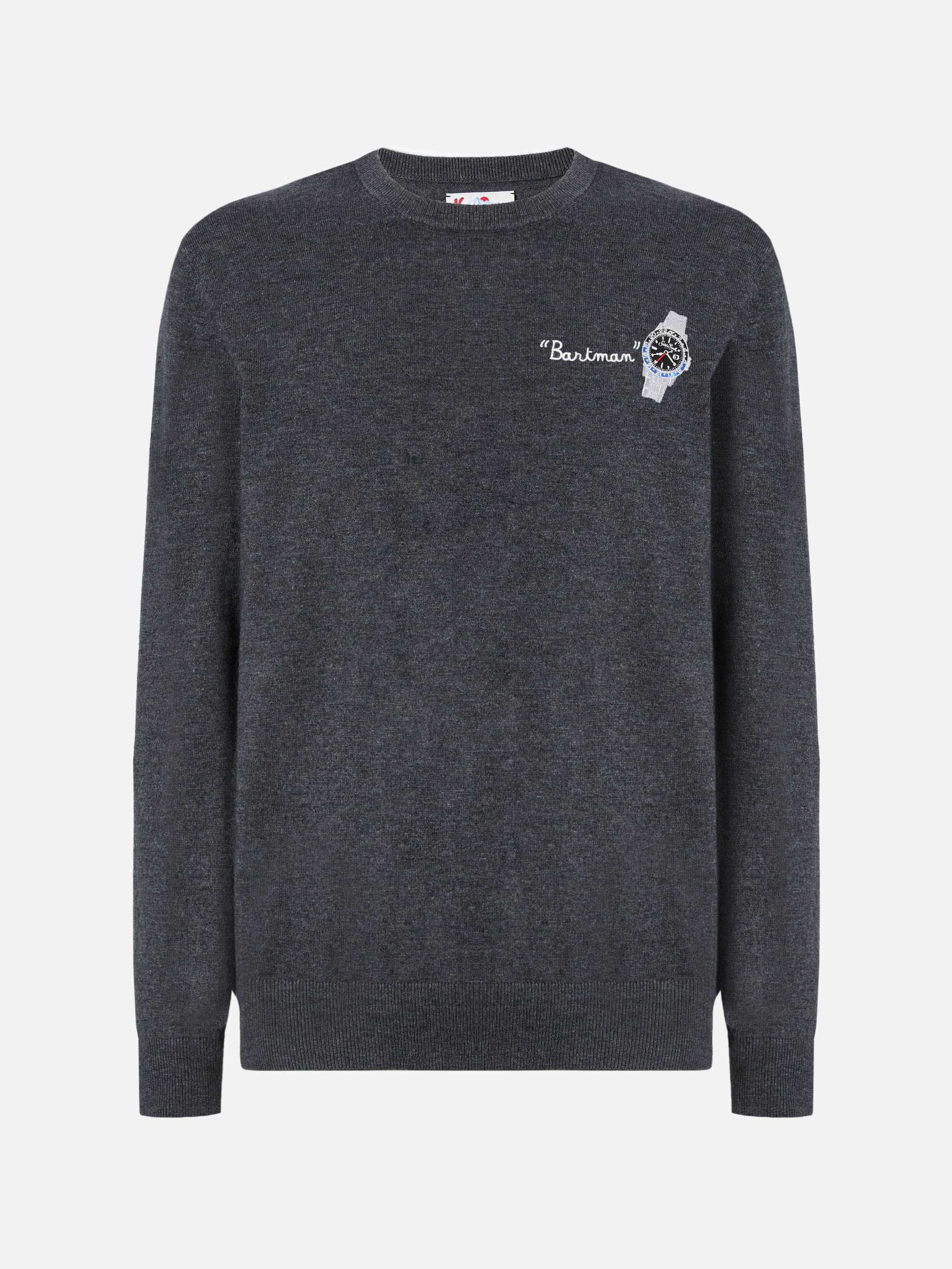 mc2-saint-barth-heron-light-maglia-uomo-cashmere-grigio-ricamo-bartman image 5