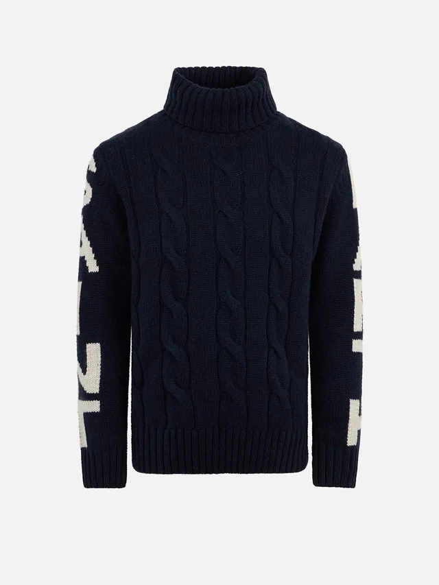 mc2-saint-barth-maglione-fisherman-jr-blu-a-trecce-da-bambino image 1