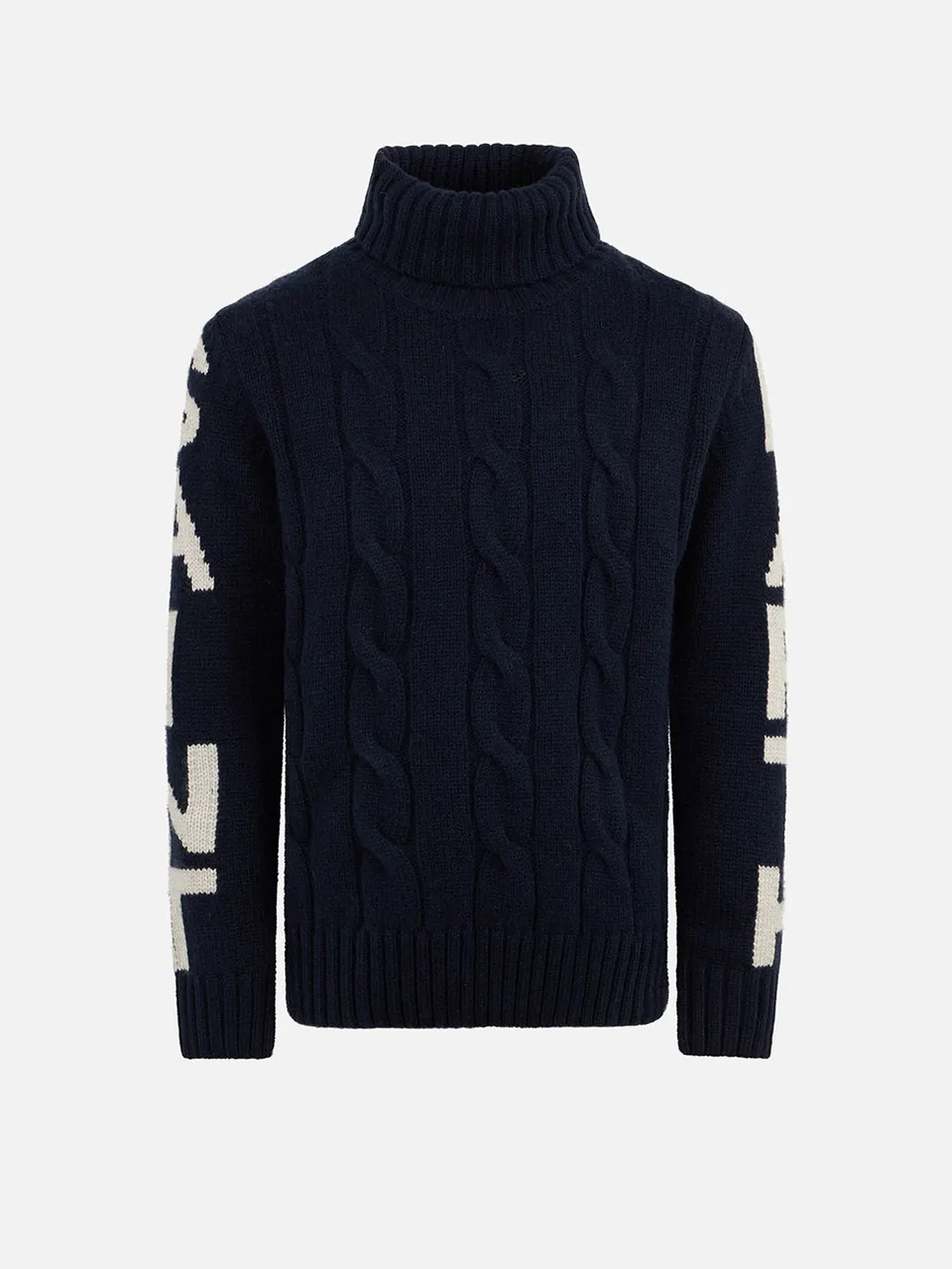 mc2-saint-barth-maglione-fisherman-jr-blu-a-trecce-da-bambino image 1