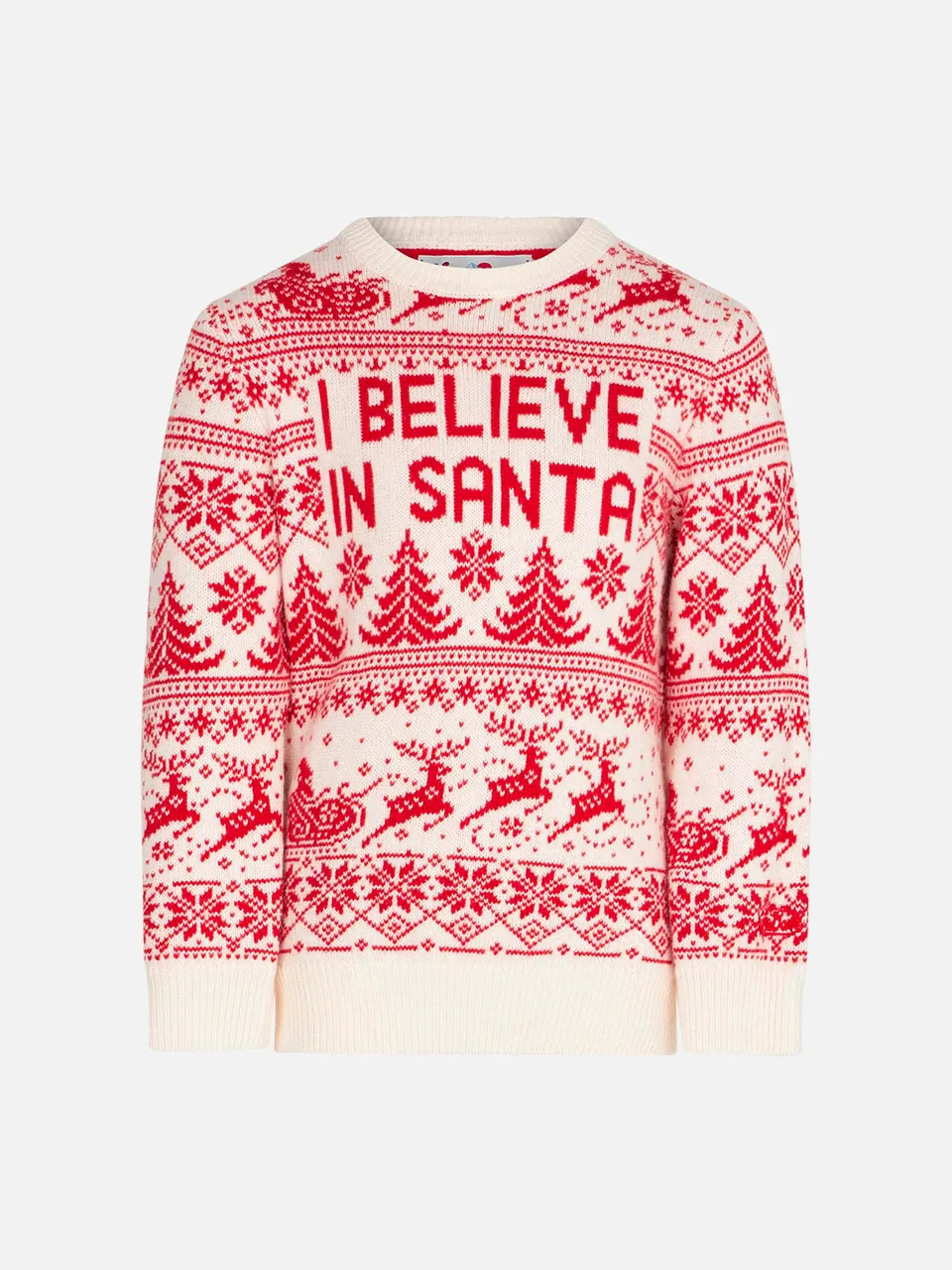 mc2-saint-barth-maglione-bambino-girocollo-bianco-i-believe-in-santa image 1
