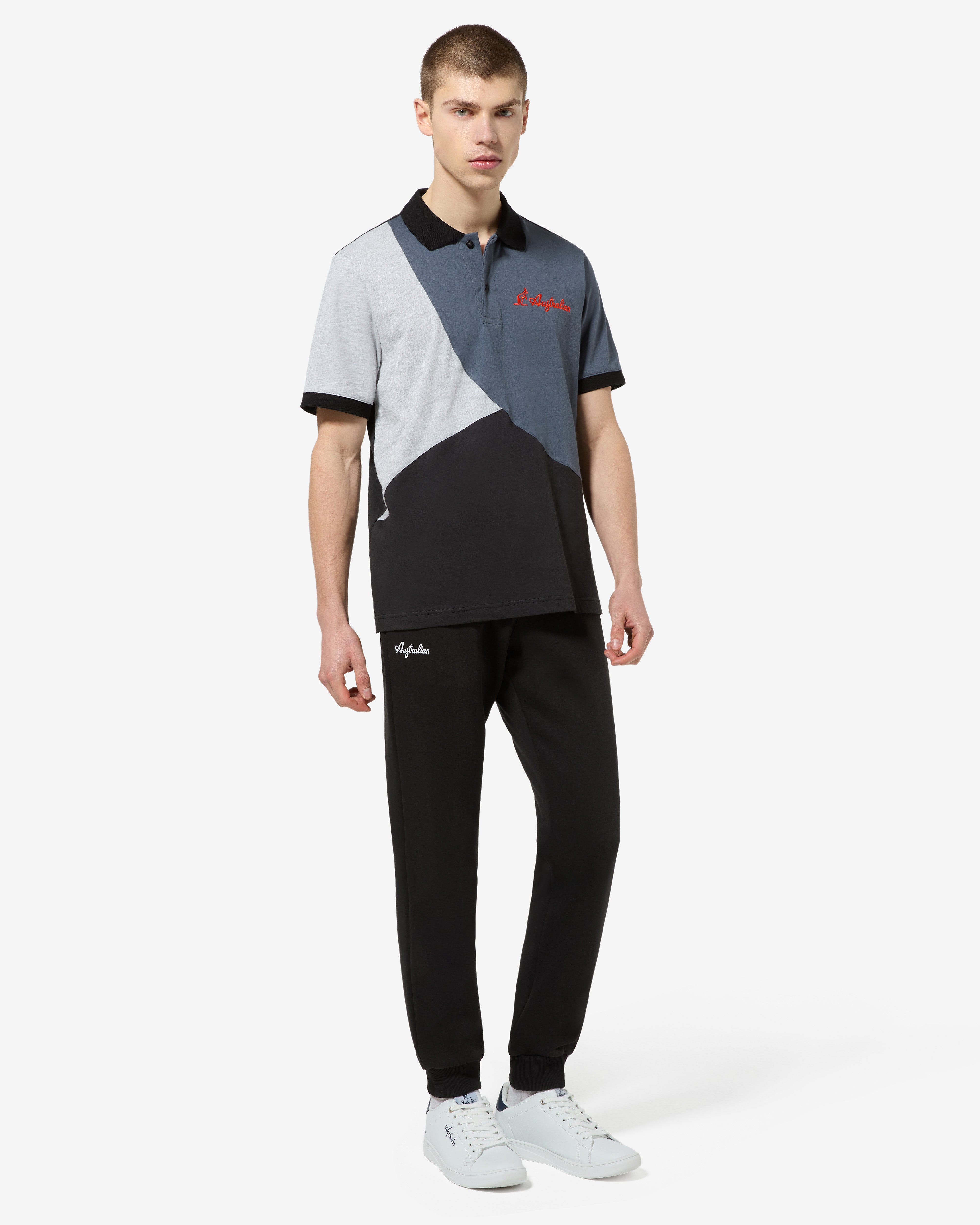 australian-anti-gravity-polo-shirt-in-cotone-regular-fit-nero image 2
