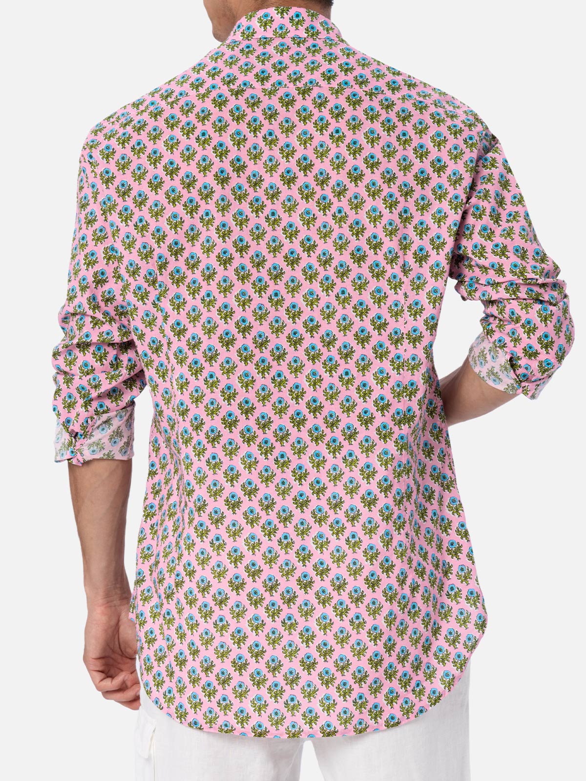 mc2-saint-barth-camicia-sikelia-donna-in-cotone-mussola-stampa-fiori-multicolor image 3