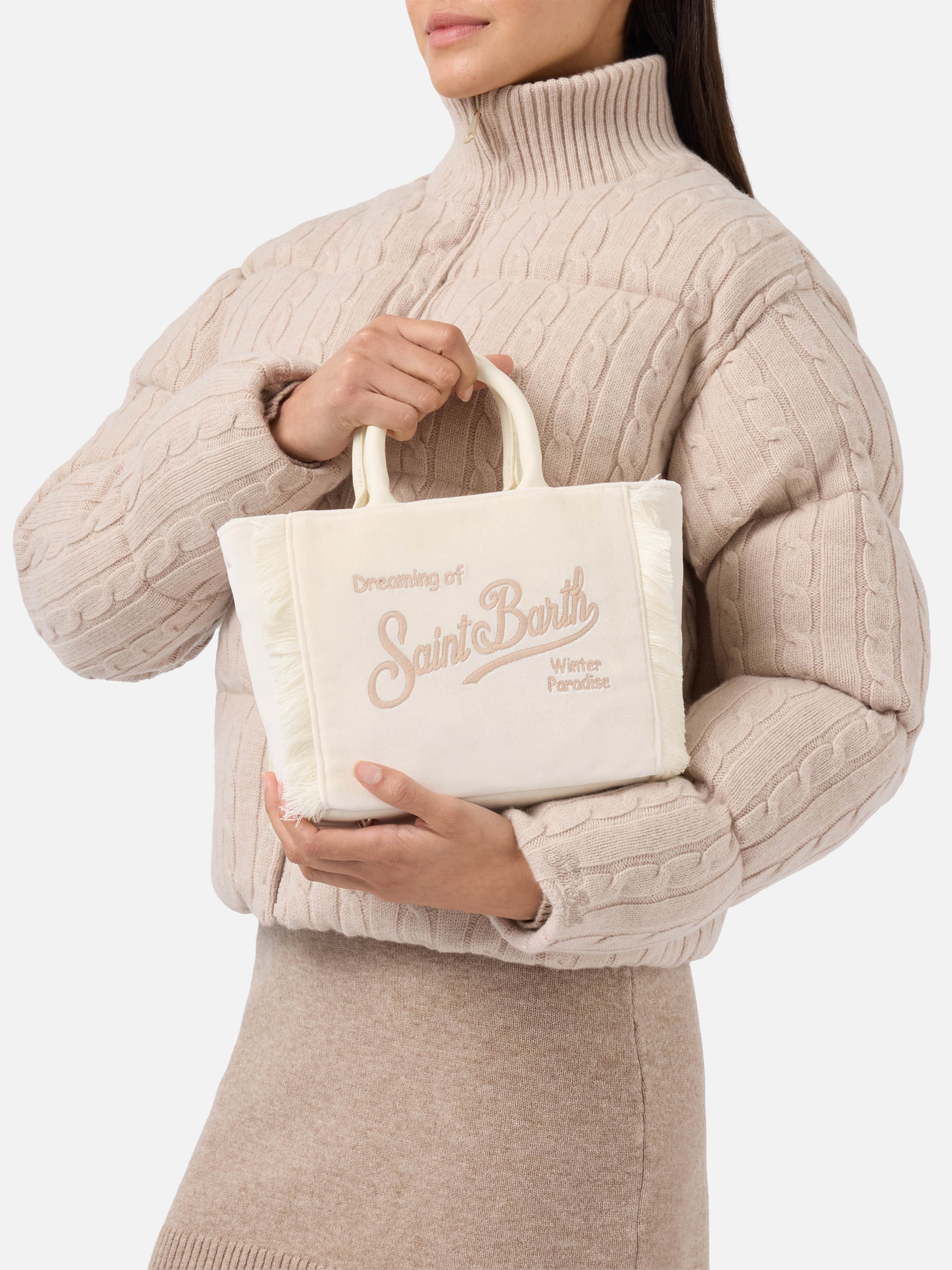 mc2-saint-barth-vanity-mini-velvet-borsa-in-velluto-bianco image 2