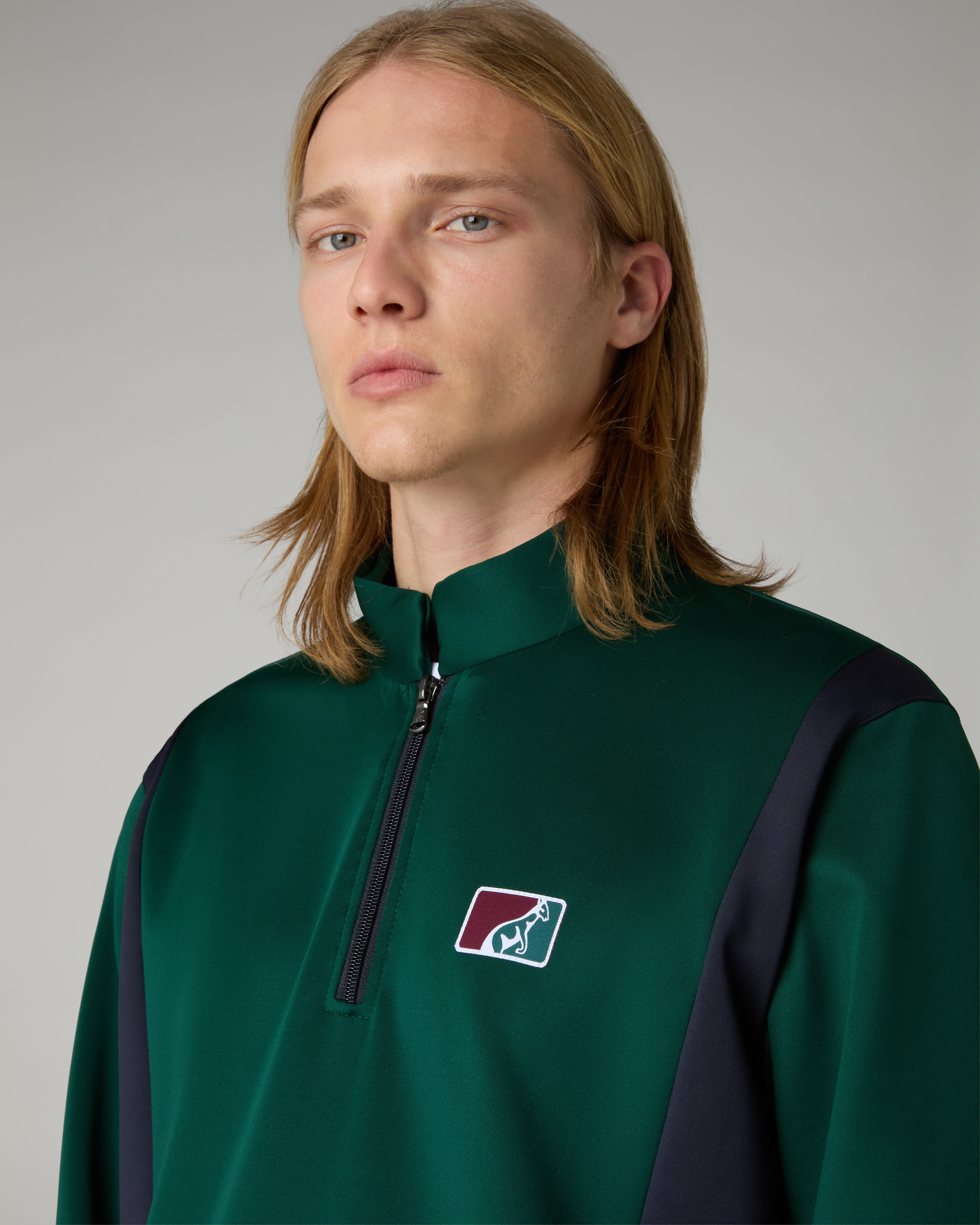 australian-classic-crewneck-mezza-zip-tessuto-shot image 4