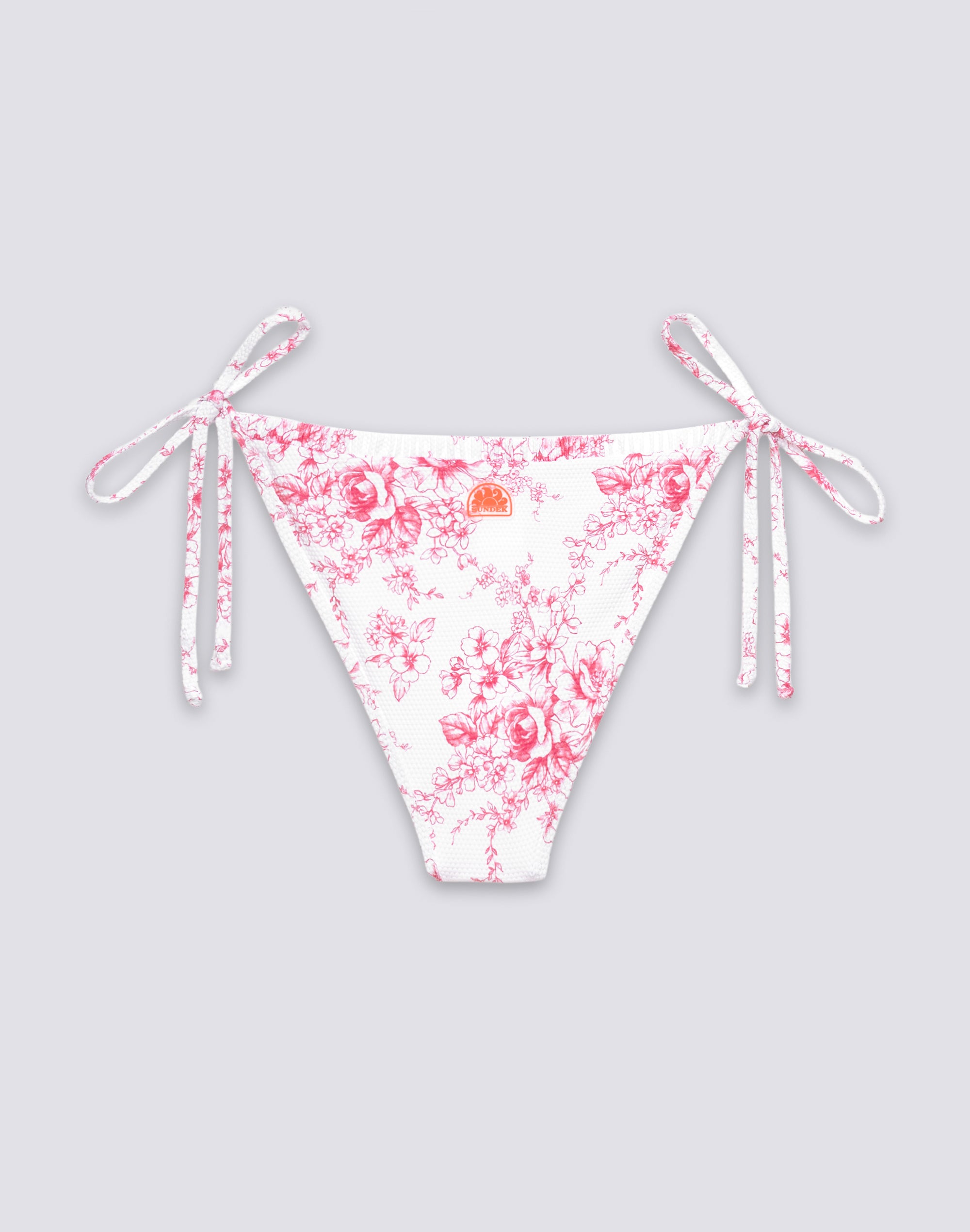 sundek-anita-slip-bikini-donna-fianchi-regolabili-stampa-rose-de-joie image 2