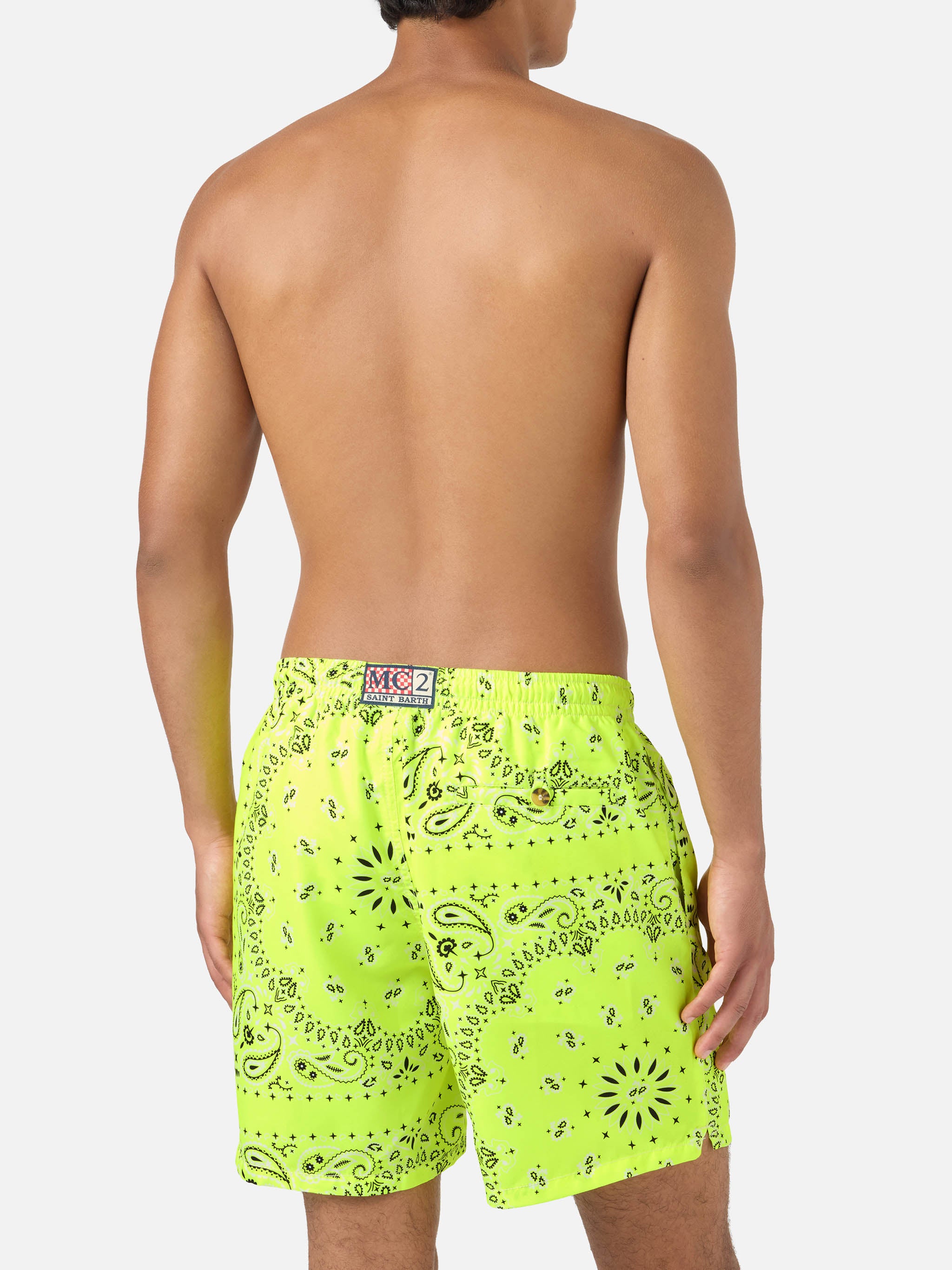 mc2-saint-barth-caprese-costume-da-mare-uomo-stampa-bandana-giallo-fluo image 5