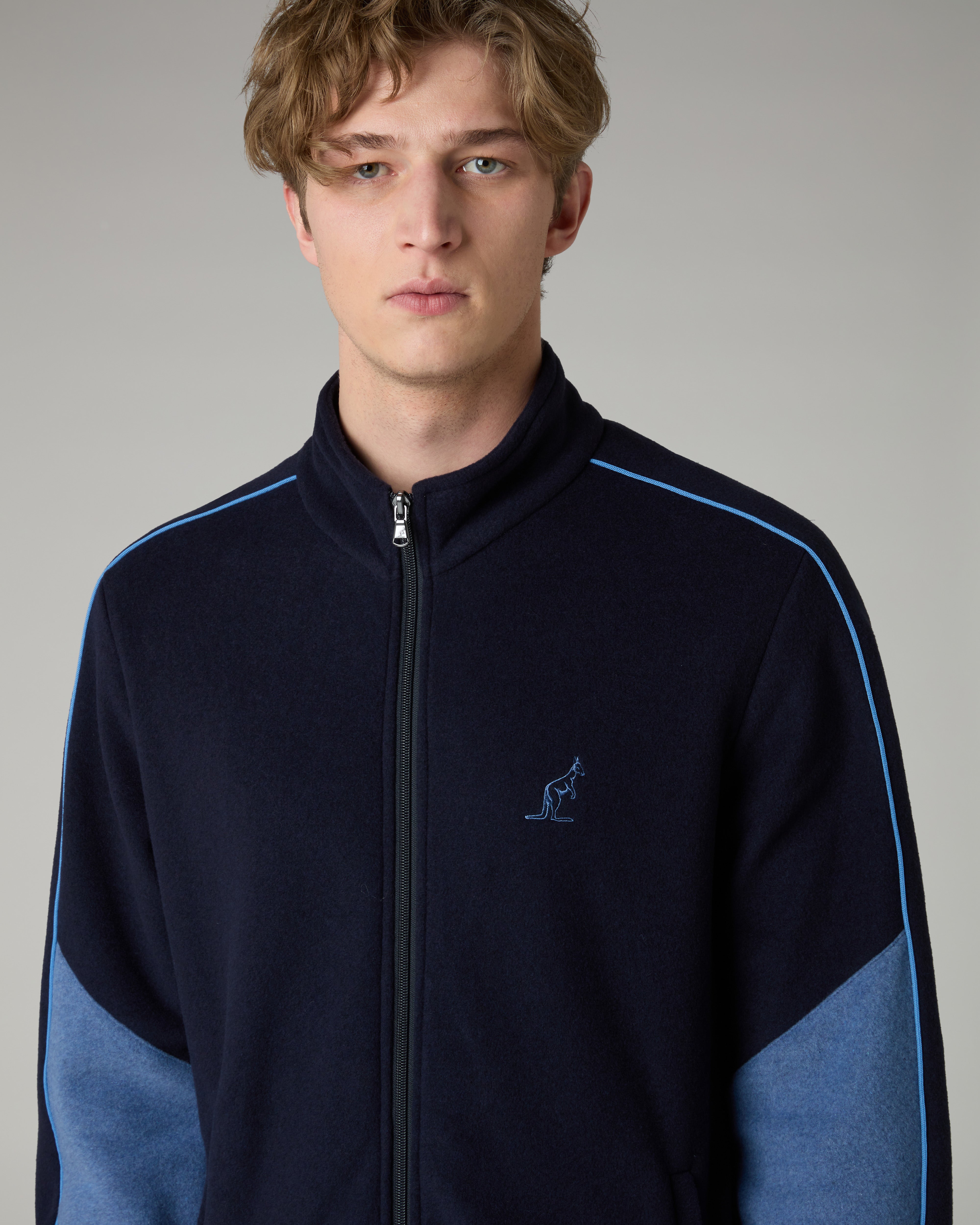 australian-color-block-softech-tracksuit-tuta-softech-blu-navy-made-in-italy image 4
