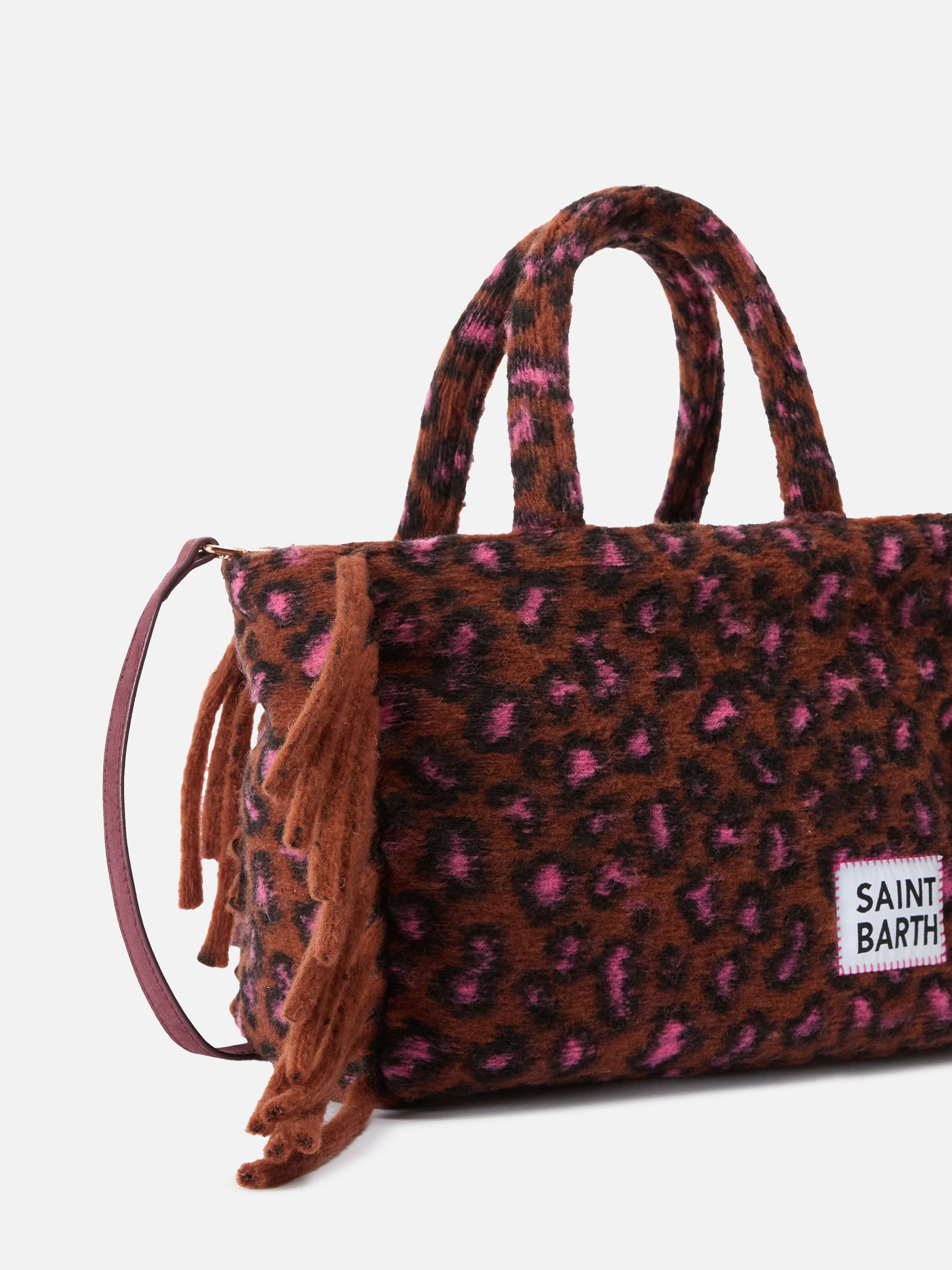 mc2-saint-barth-borsa-colette-blanket-borsa-a-mano-stampa-animalier-verde-con-fr image 3