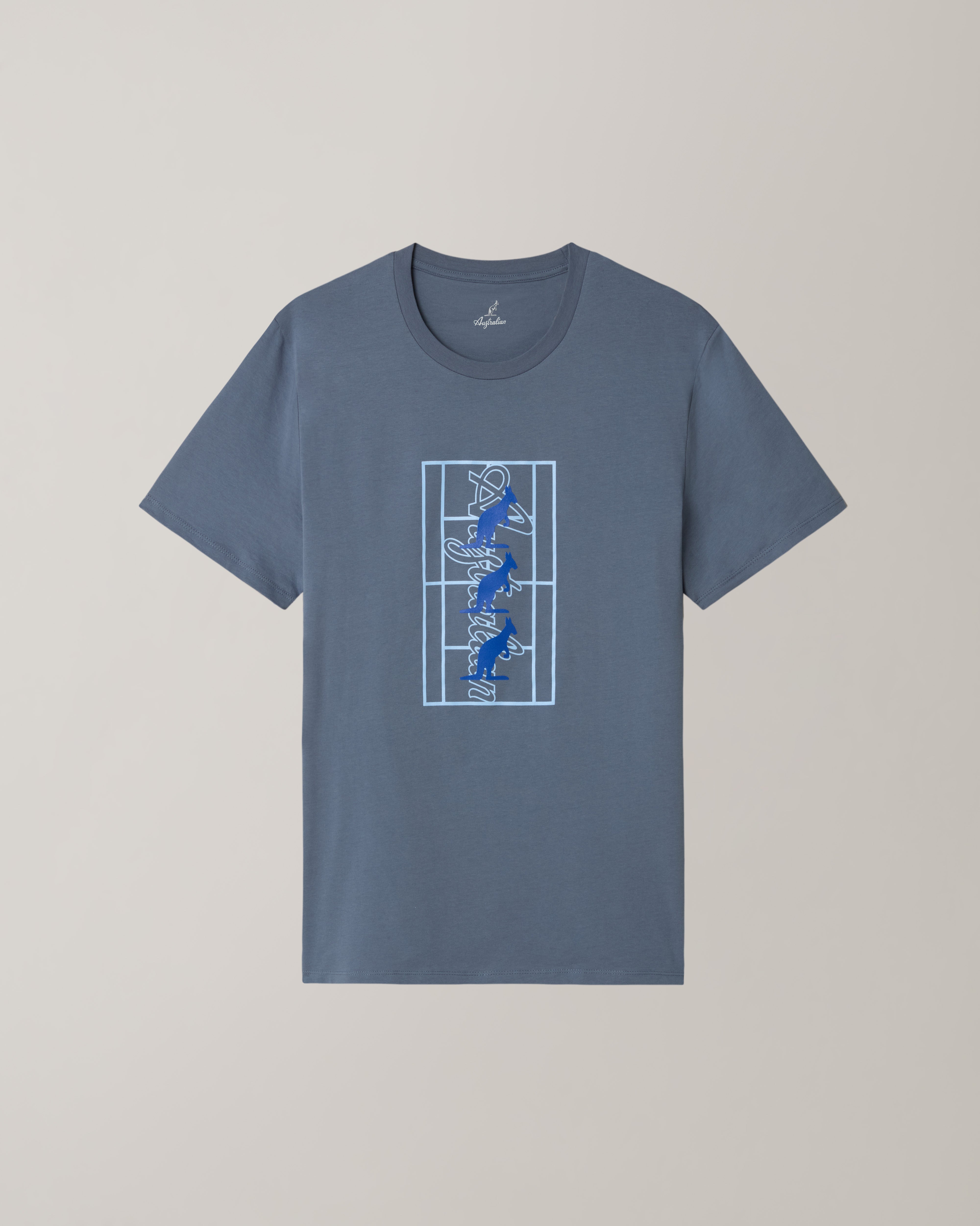 australian-kangaroo-field-t-shirt-t-shirt-in-cotone-grigio-flint-stone image 5
