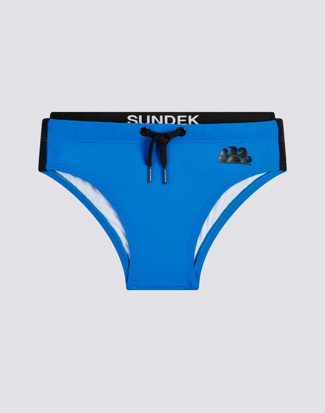 sundek-slip-mare-bimbo-con-banda-elastica-logo-a-contrasto image 1