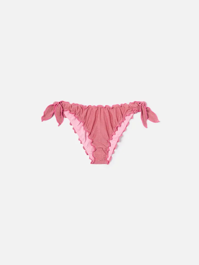 mc2-saint-barth-slip-bikini-classic-moon-donna-lurex-rosa-con-fiocchi image 1