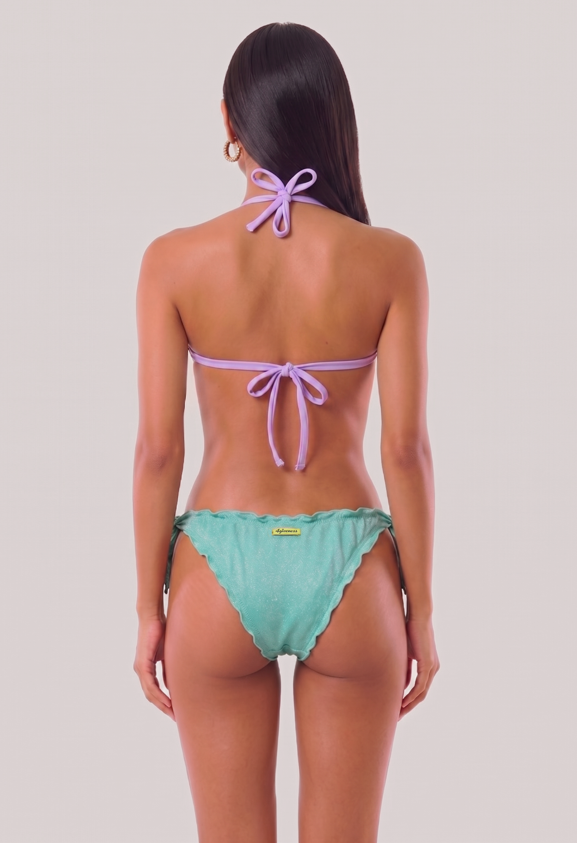 4giveness-bikini-triangolo-e-slip-glitter-donna image 2