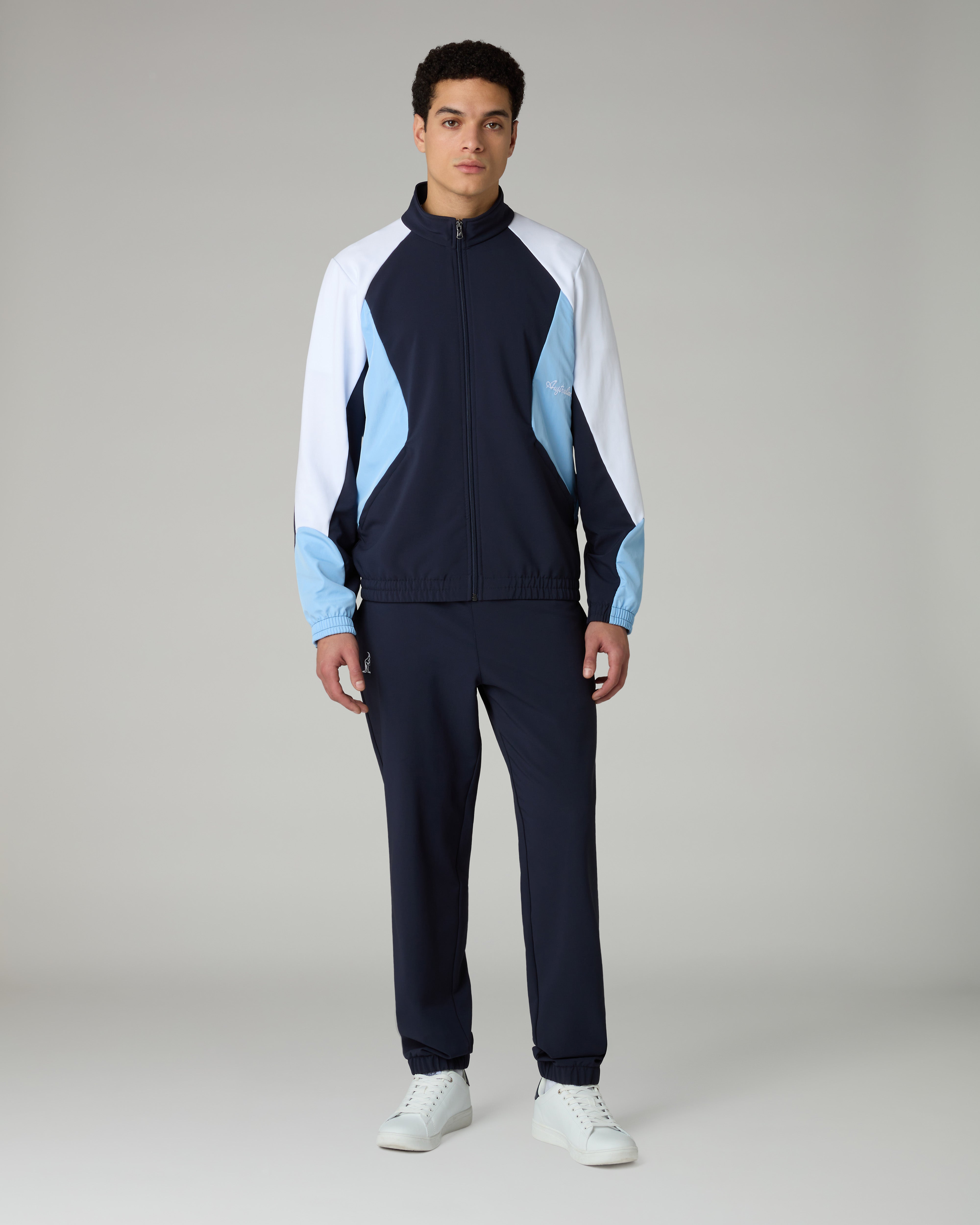 australian-color-block-match-tracksuit-tuta-eclipse-blue-full-zip image 1