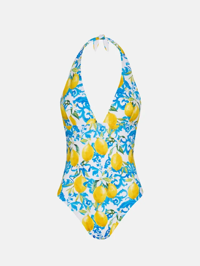 mc2-saint-barth-marylin-costume-intero-donna-maiolica-limoni-bianco image 1