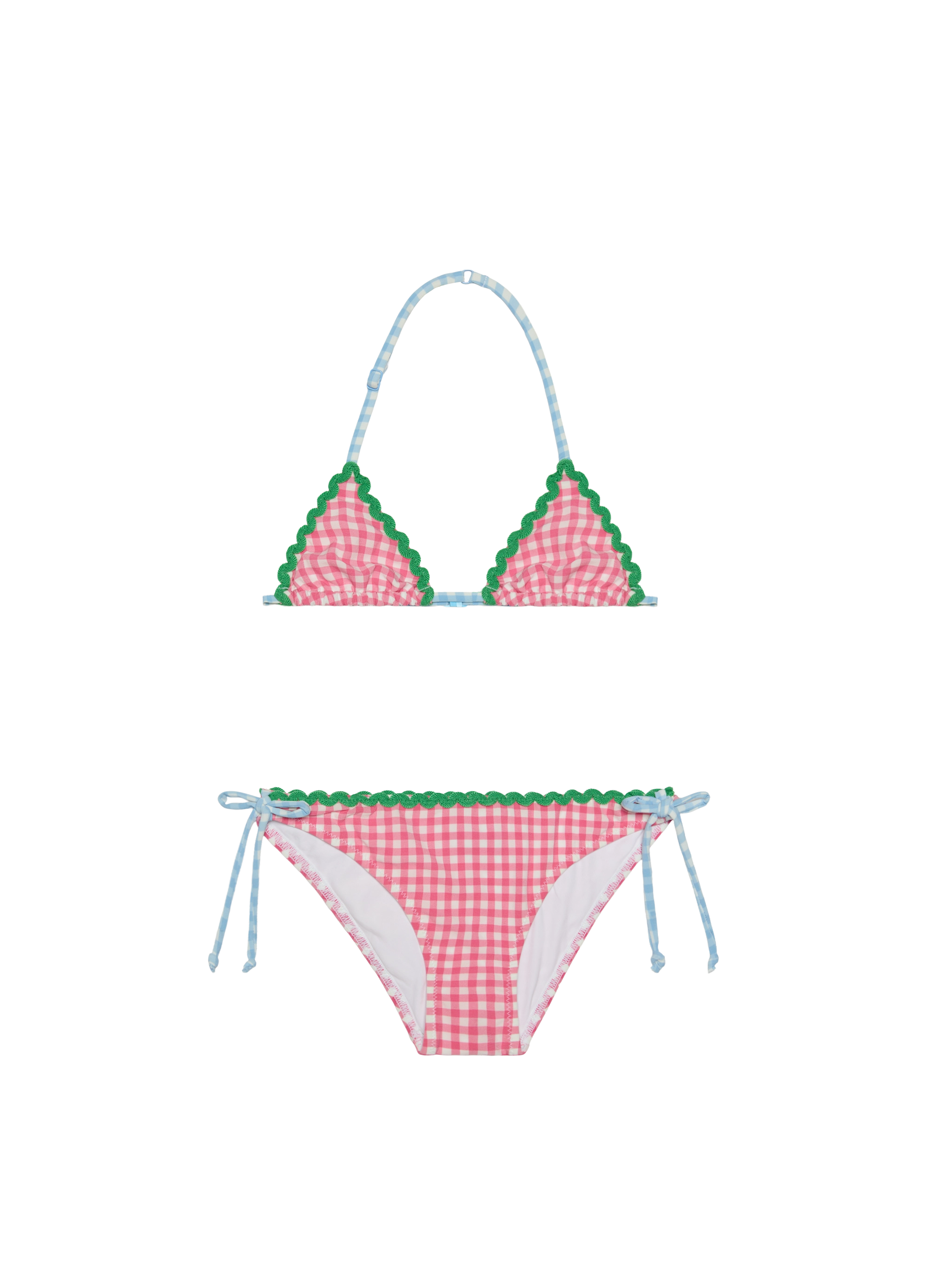 bikini-da-bambina-mc2-saint-barth-con-bordo-a-onde-verdi image 1