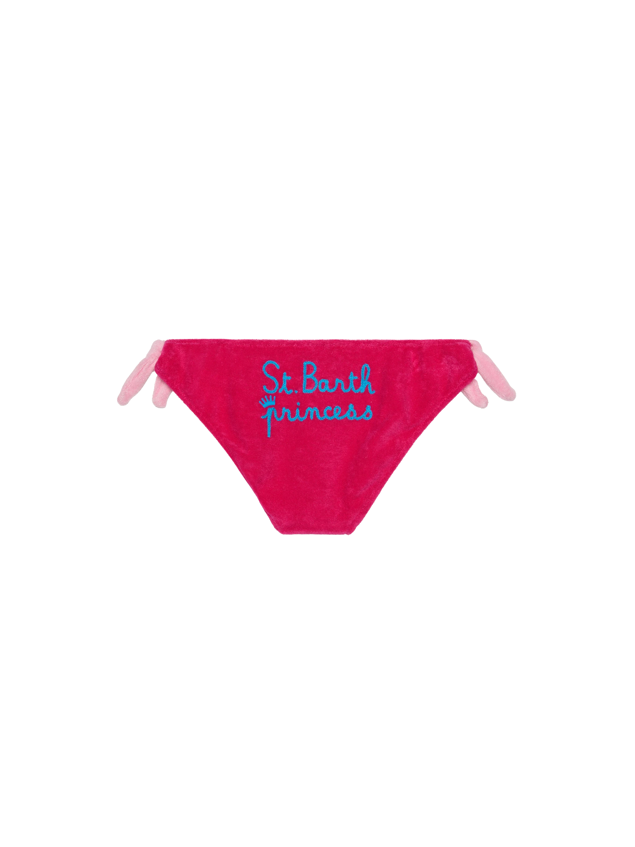 mc2-saint-barth-slip-bagno-bambina-fucsia-con-ricamo-princess image 2