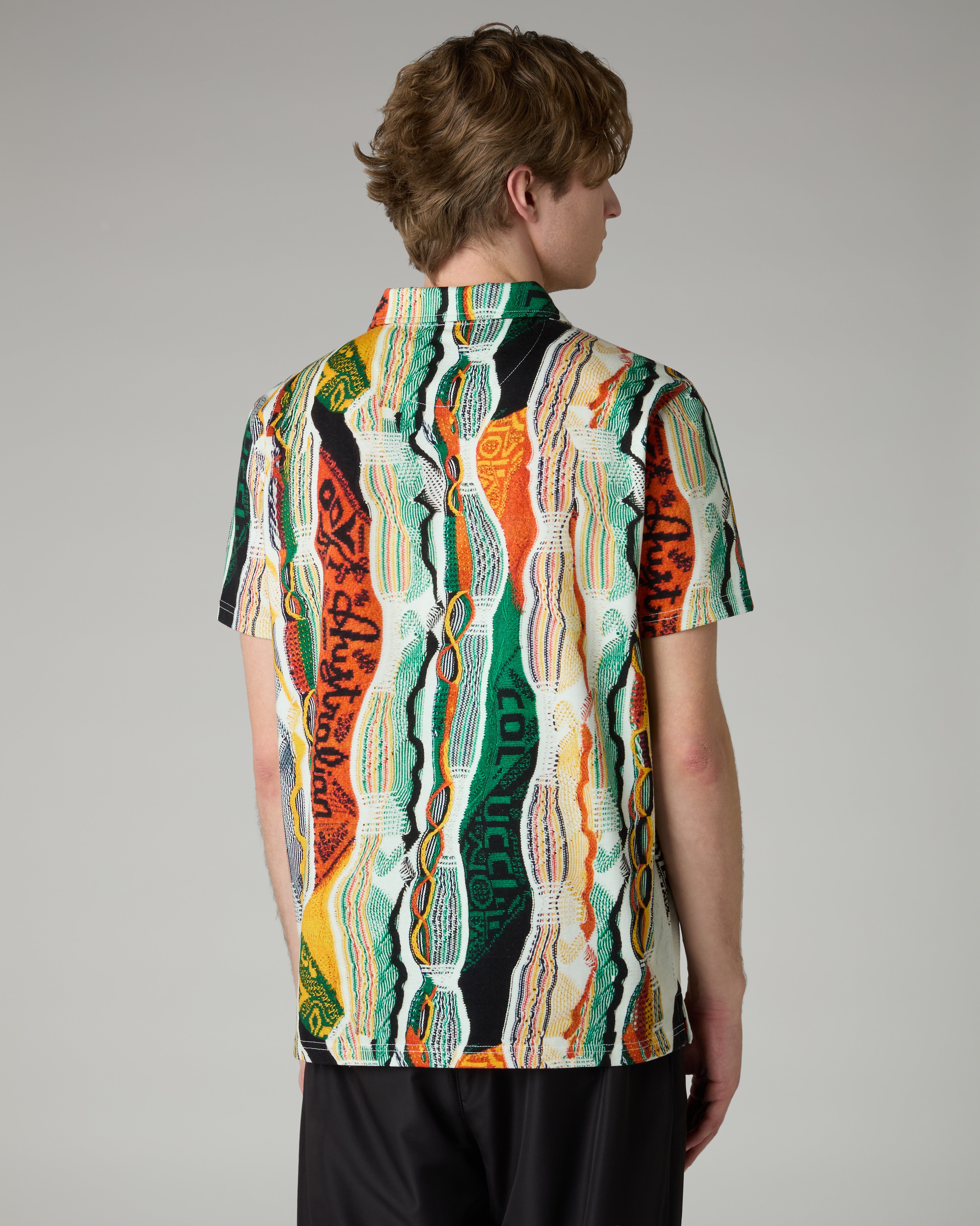 australian-knit-effect-polo-shirt-bianco-carlo-colucci-x-australian image 3