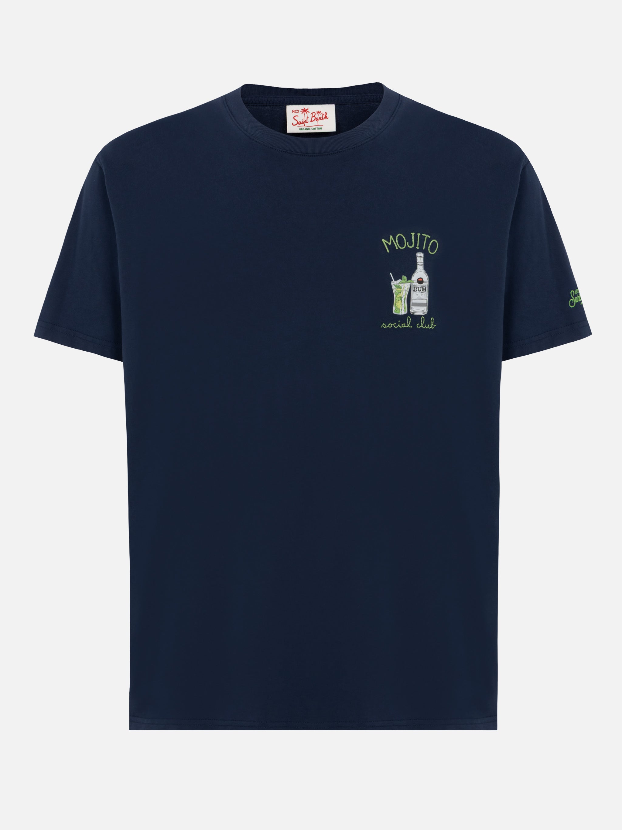 mc2-saint-barth-t-shirt-man-mojito-social-club-in-cotone-blu-navy image 4