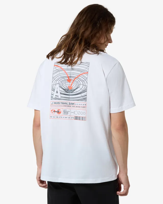 australian-anti-gravity-t-shirt-cotone-bianca image 1