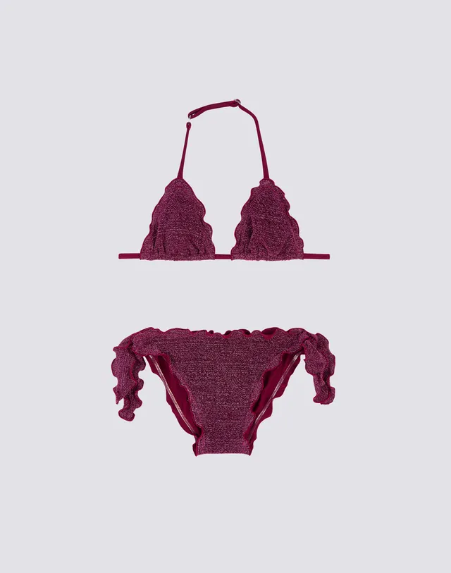 sundek-mini-magnolia-bikini-bimba-triangolo-lurex-con-fiocchi image 1