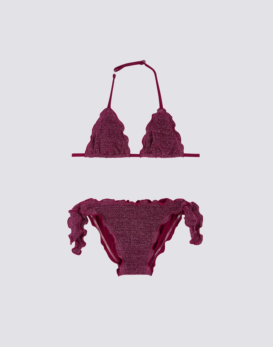 sundek-mini-magnolia-bikini-bimba-triangolo-lurex-con-fiocchi image 1