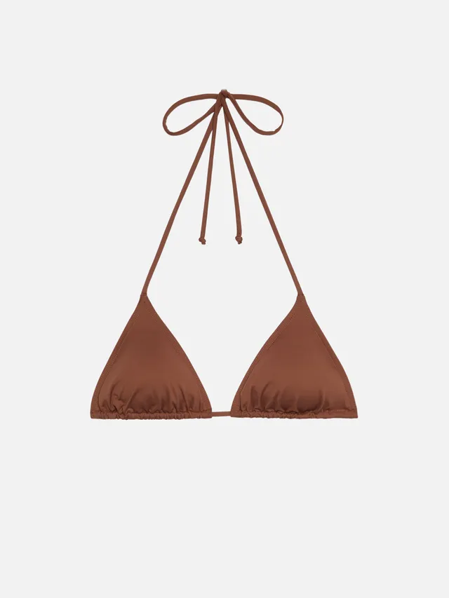 mc2-saint-barth-leah-top-bikini-triangolo-marrone image 1