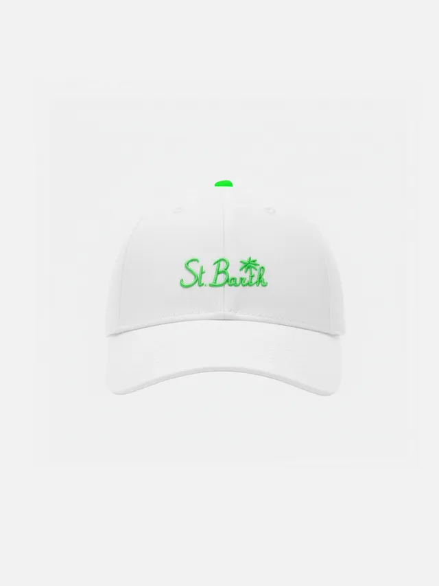 mc2-saint-barth-cappellino-peter-jr-bambino-bianco-con-ricamo-st-barth image 1