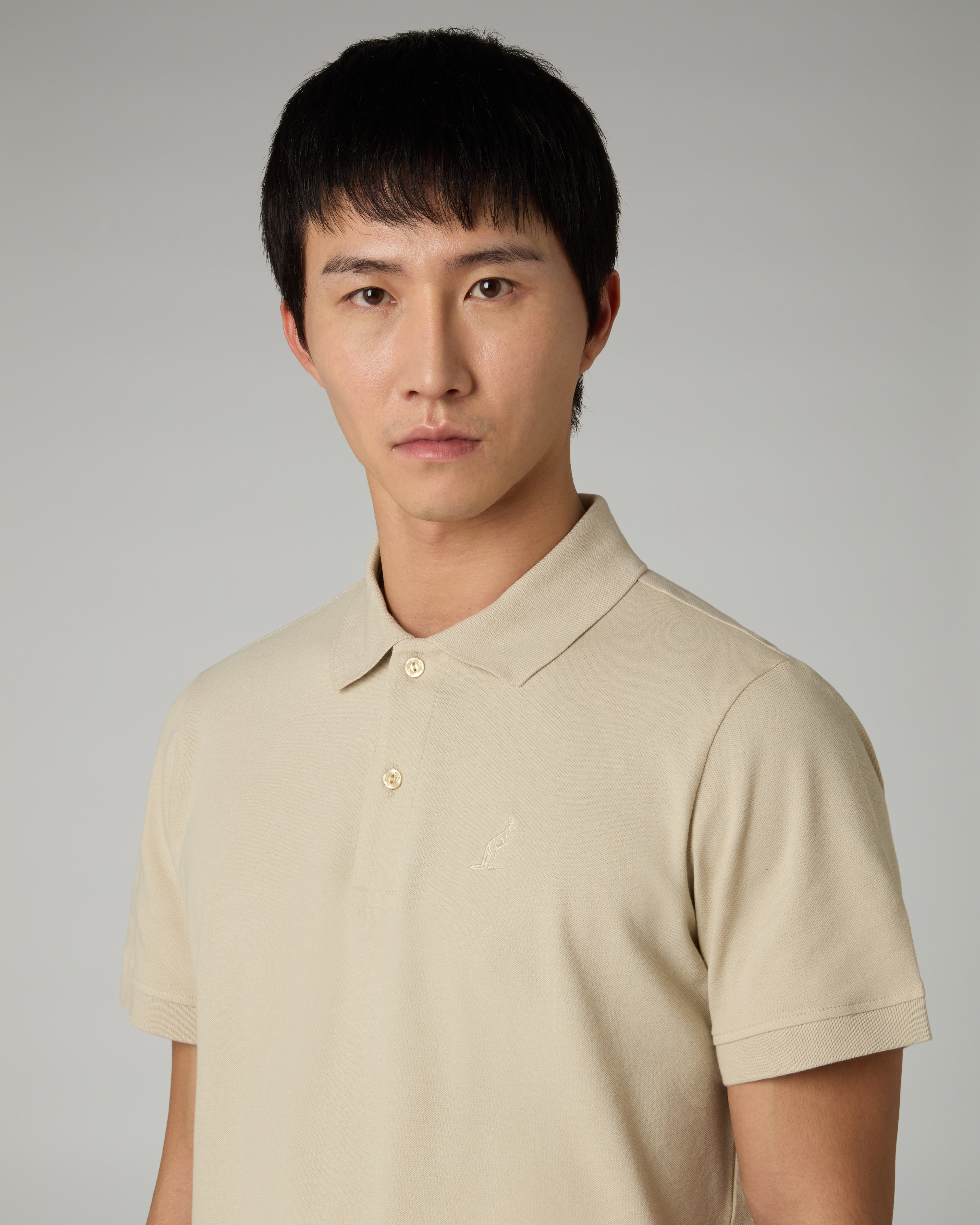 australian-easy-polo-shirt-sabbia-in-piquet image 4