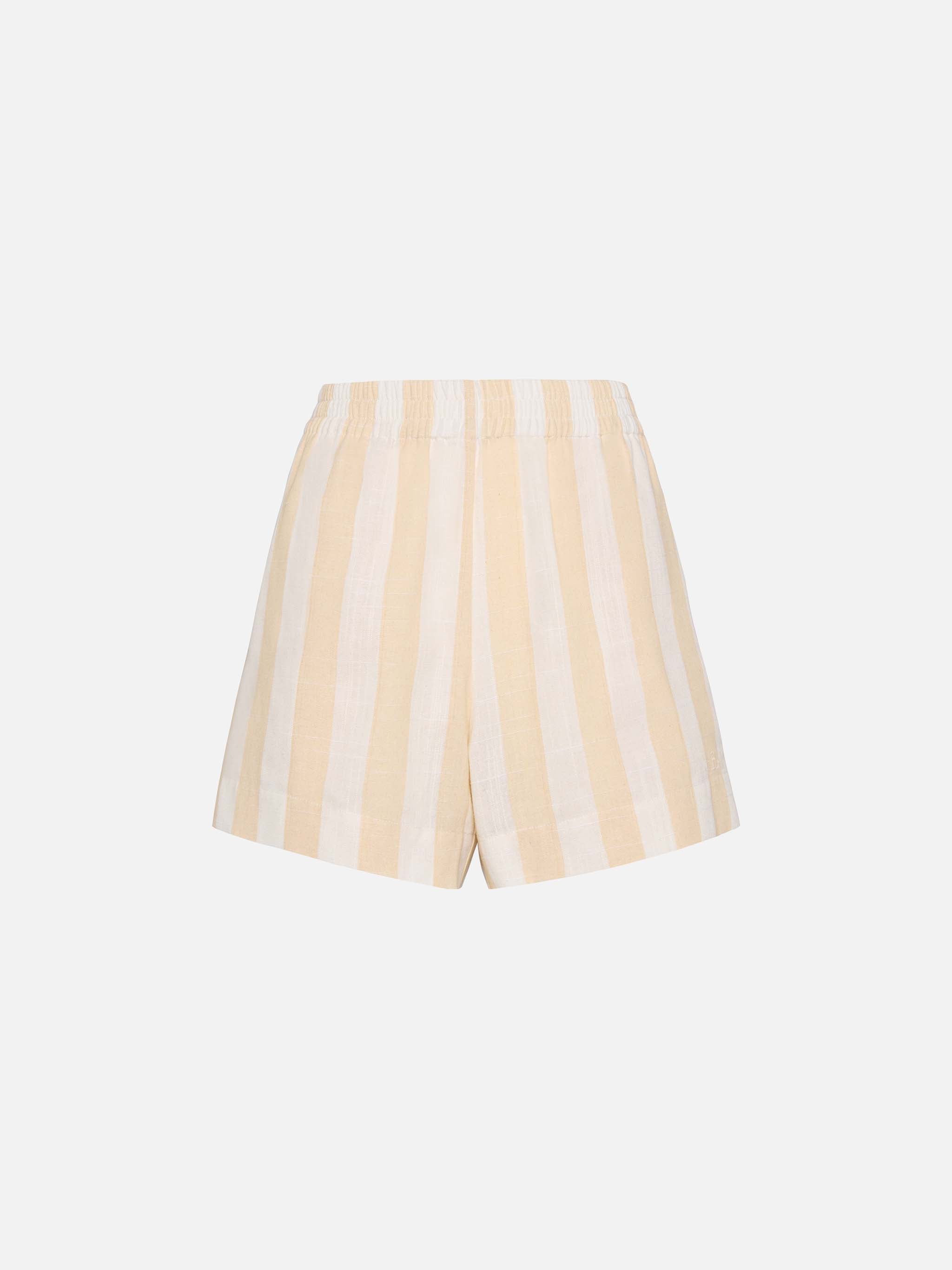 shorts-mc2-saint-barth-meave-pull-up-in-lino-con-stampa-a-righe-beige image 5
