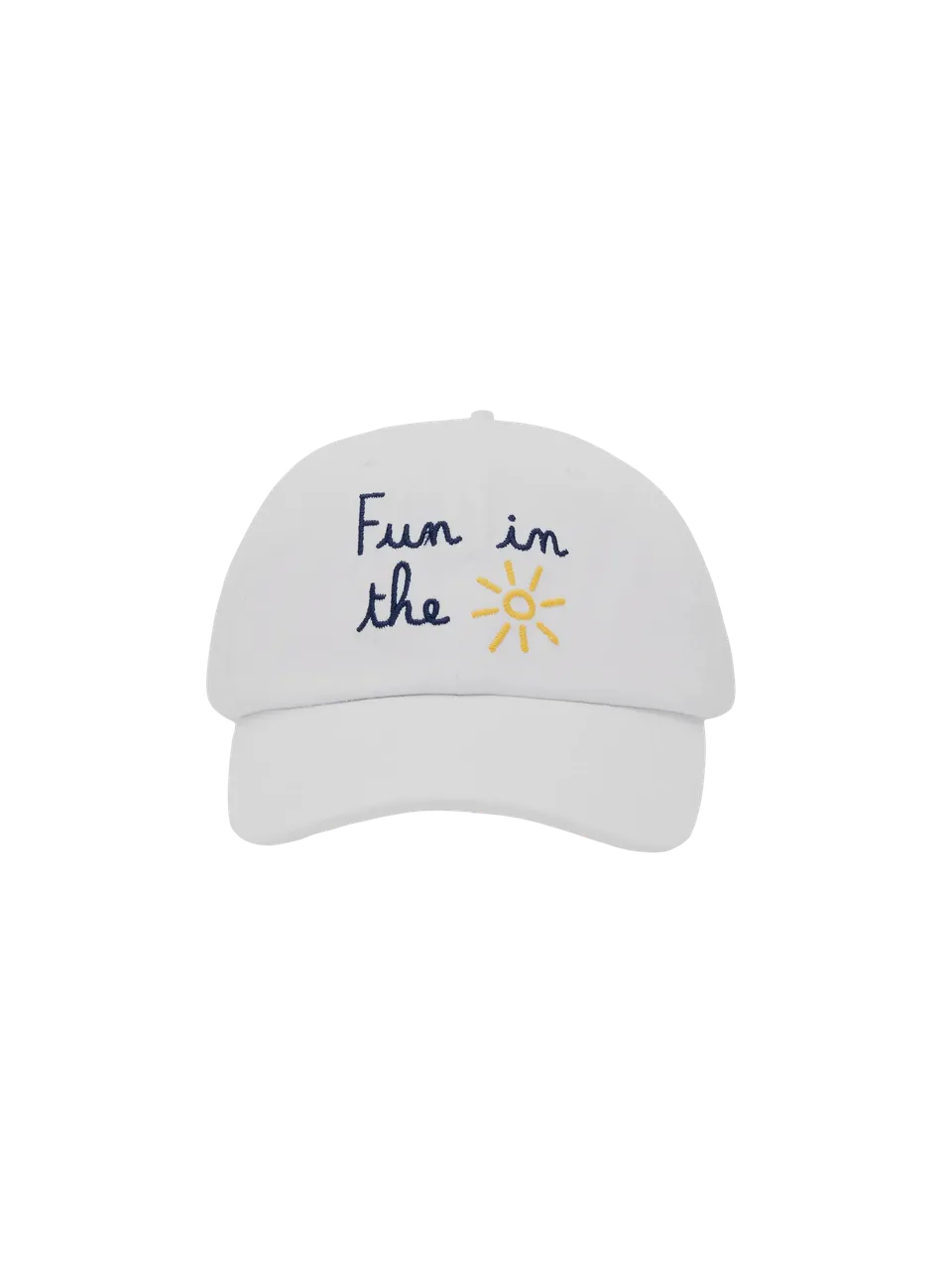 cappellino-mc2-saint-barth-davis-jr-in-denim-bianco-con-ricamo-fun-in-the-sun image 1