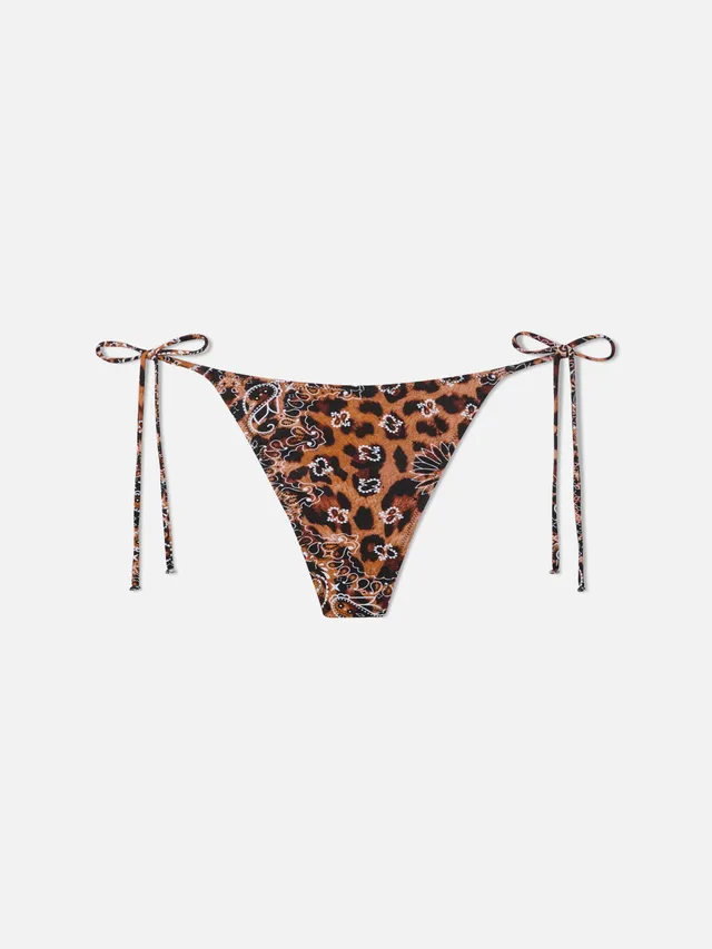 mc2-saint-barth-nora-slip-bikini-donna-sgambato-stampa-bandana-leo-giallo image 1