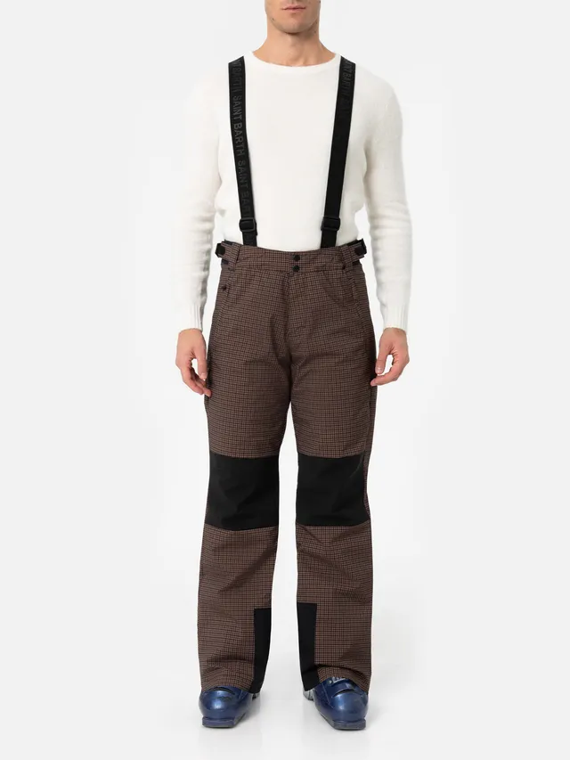 mc2-saint-barth-snowbird-pantaloni-tecnici-uomo-pied-de-poule-bianco-nero-con-re image 1