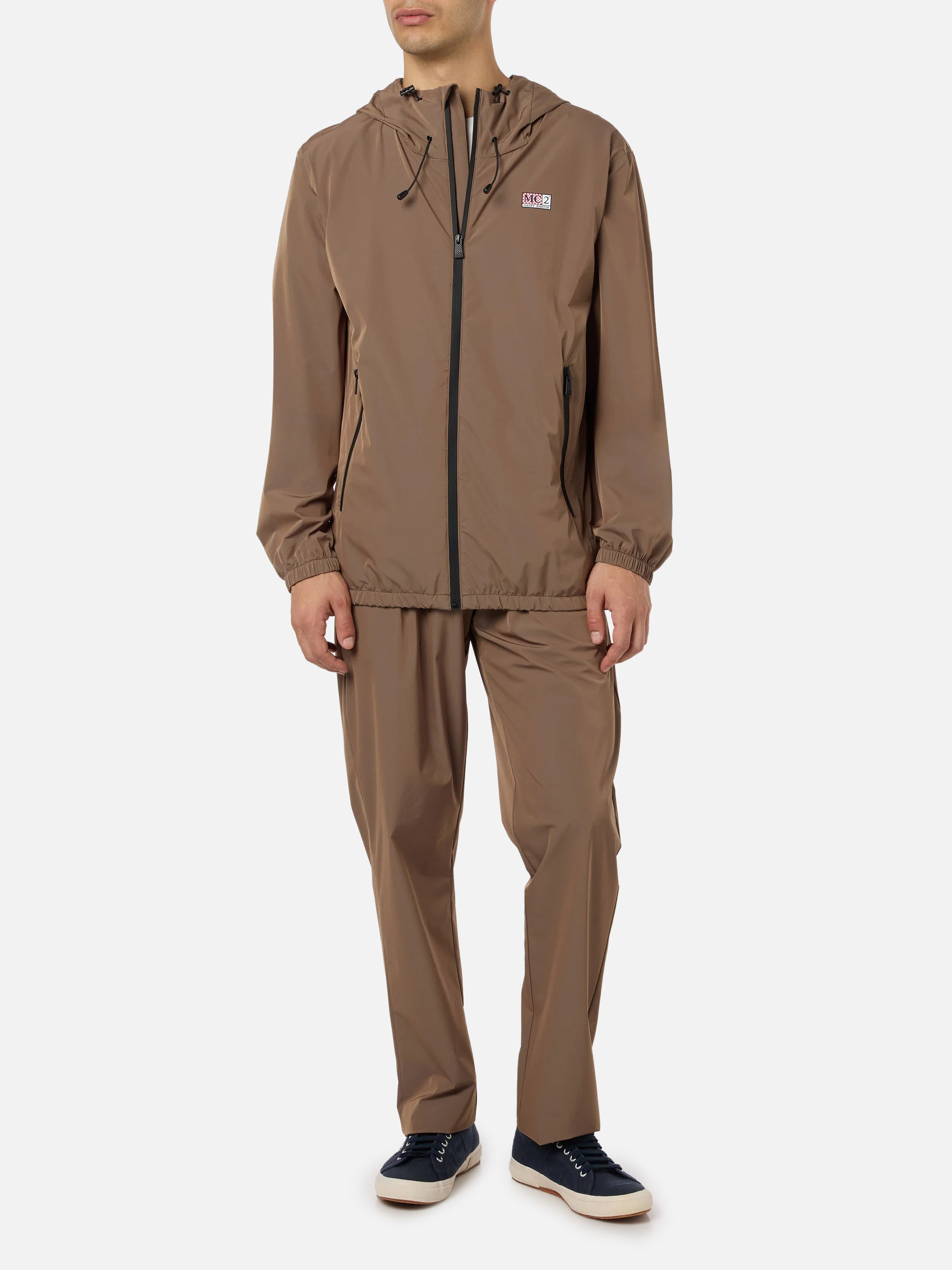 mc2-saint-barth-giacca-sloop-slo0002-tecnica-solaro-khaki-con-cappuccio image 3