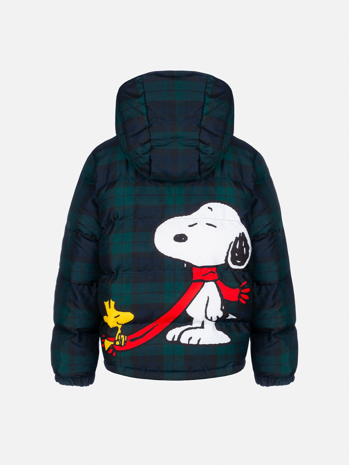 mc2-saint-barth-baxter-piumino-bambino-con-cappuccio-snoopy-peanuts-blu image 1