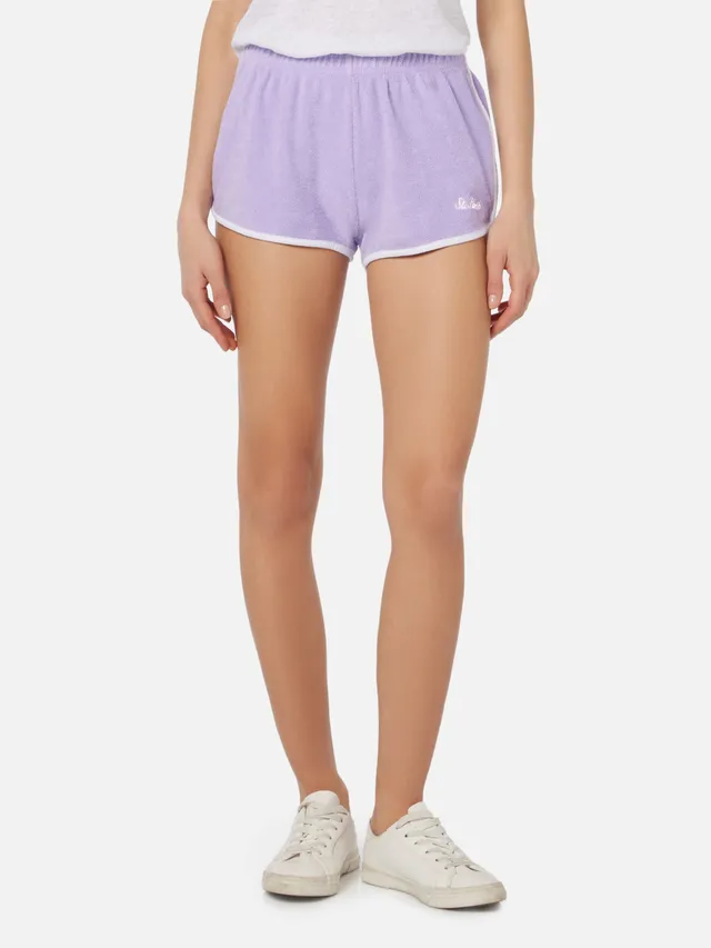 mc2-saint-barth-short-francine-donna-pull-up-in-spugna-rosa-con-piping image 1