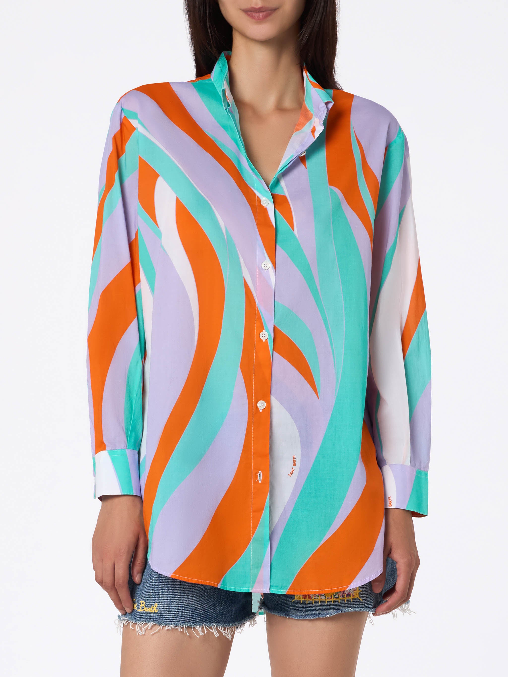 mc2-saint-barth-camicia-brigitte-in-cotone-con-stampa-shape-wave image 1