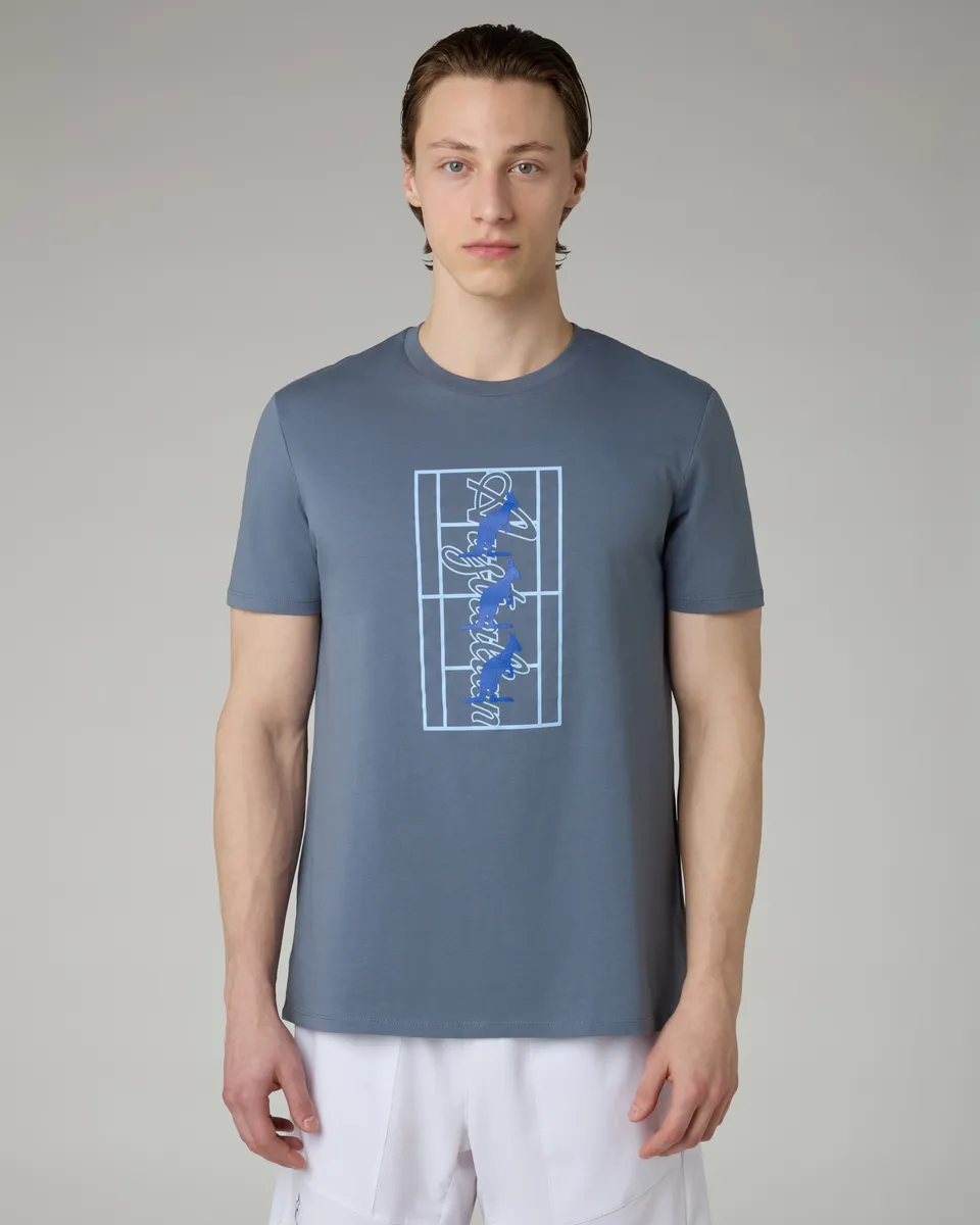 australian-kangaroo-field-t-shirt-t-shirt-in-cotone-grigio-flint-stone image 1