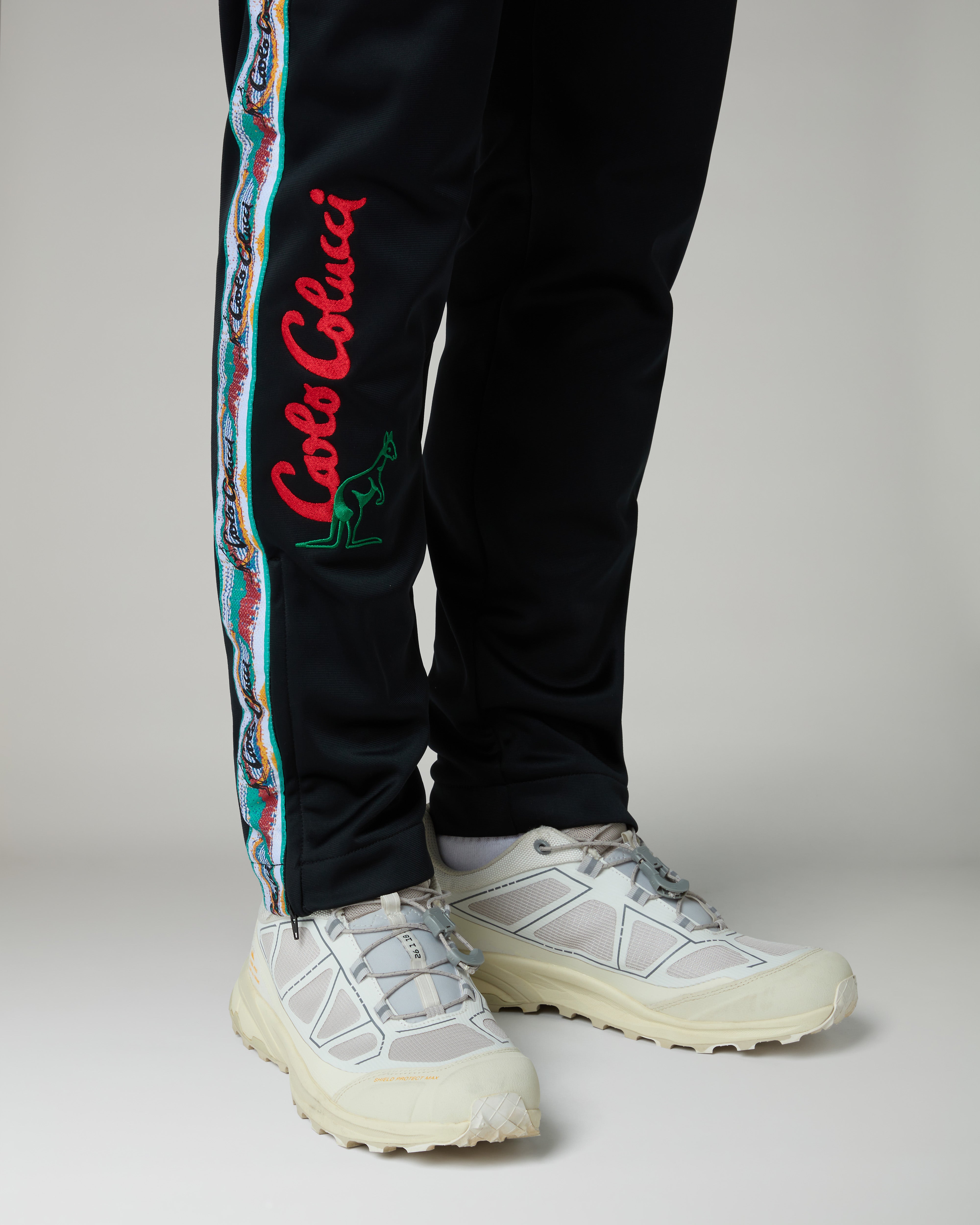 australian-color-tape-track-pant-pantalone-tuta-in-acetato-nero-slim image 7