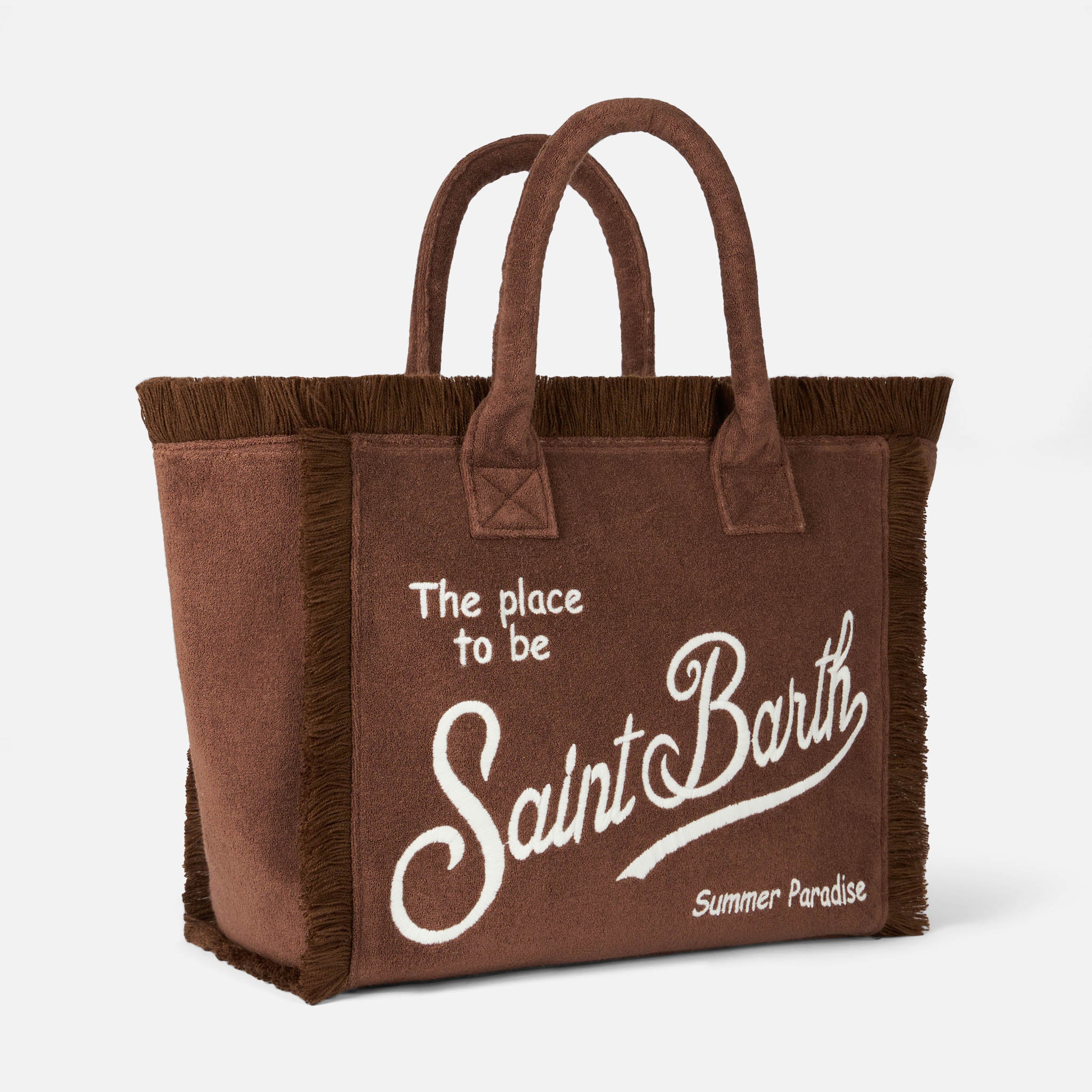 mc2-saint-barth-vanity-sponge-borsa-shopper-spugna-marrone image 3