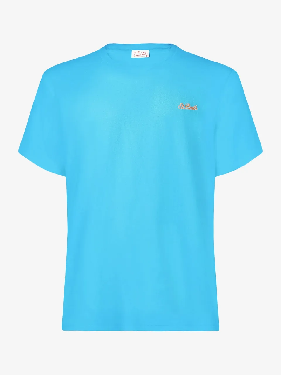 t-shirt-mc2-saint-barth-dover-in-cotone-azzurro-tinta-unita image 1