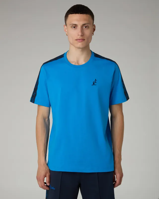 australian-blue-tape-t-shirt-blu-capri-cotone-regular-fit-made-in-italy image 1