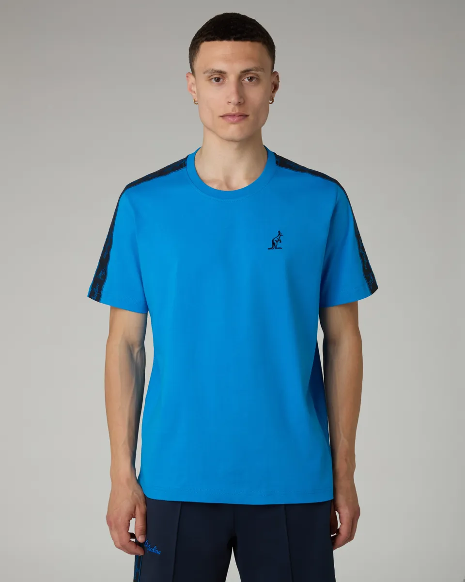 australian-blue-tape-t-shirt-blu-capri-cotone-regular-fit-made-in-italy image 1