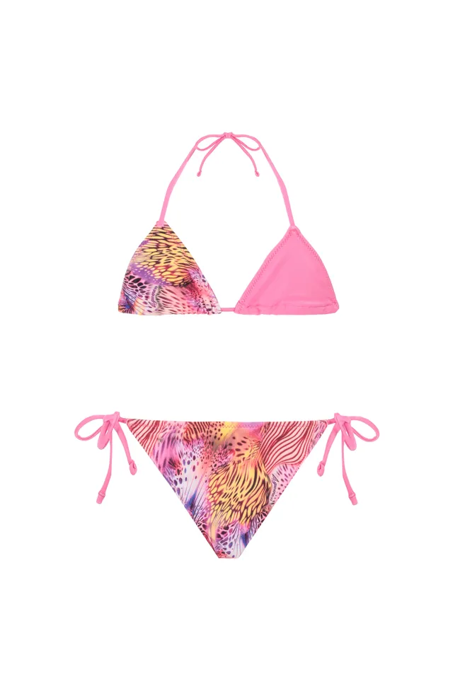 4giveness-bikini-triangolo-pink-butterfly-costume-mare-bimba image 1