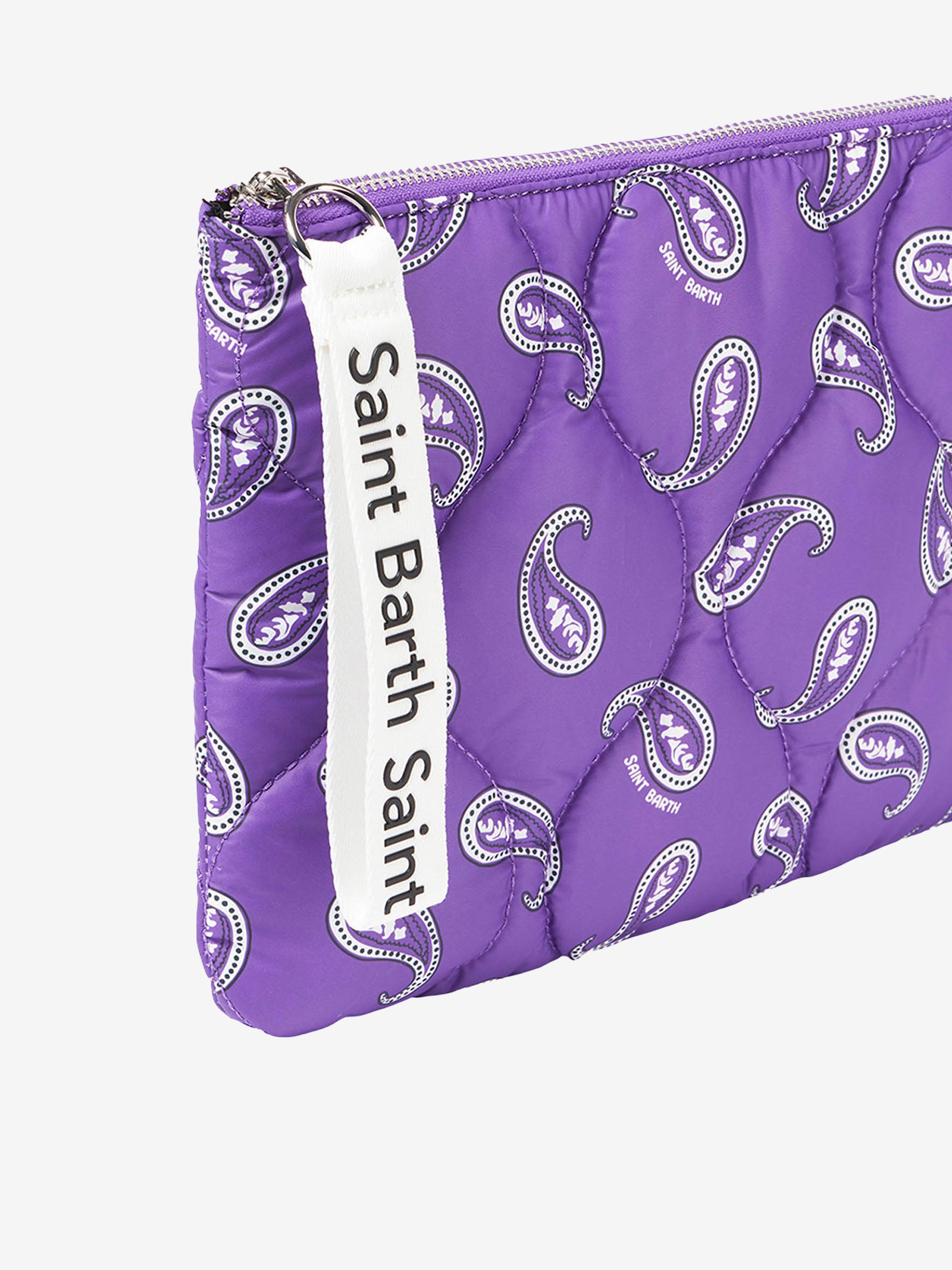pochette-imbottita-mc2-saint-barth-con-stampa-paisley-viola image 2