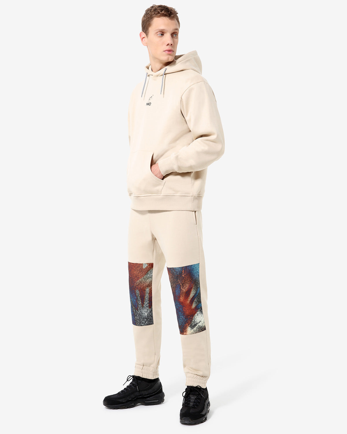 australian-tribe-insert-pant-hard-court-pantalone-in-felpa-sabbia image 2