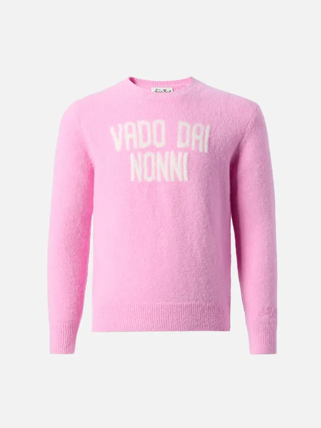 mc2-saint-barth-princess-maglione-bambina-rosa-vado-dai-nonni-alpaca image 1