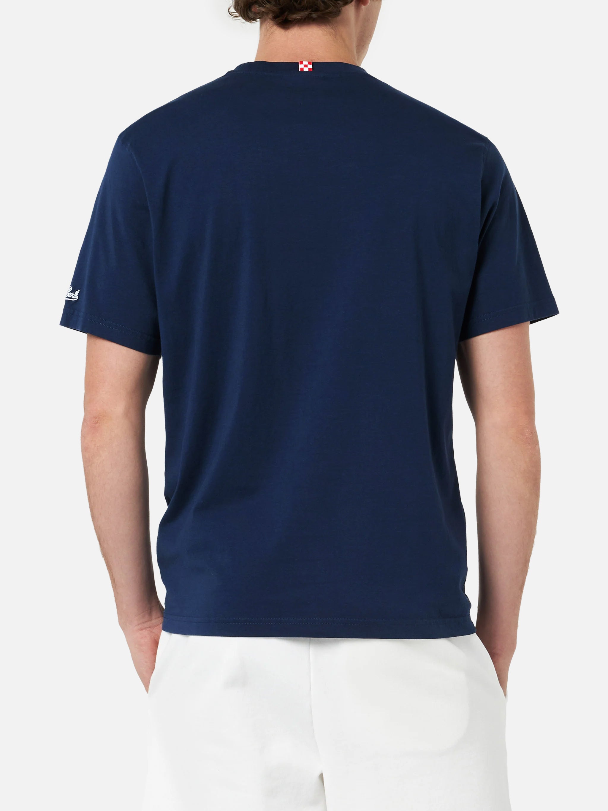 mc2-saint-barth-portofino-t-shirt-uomo-blu-navy-mi-girano-le-palline-special-edi image 5