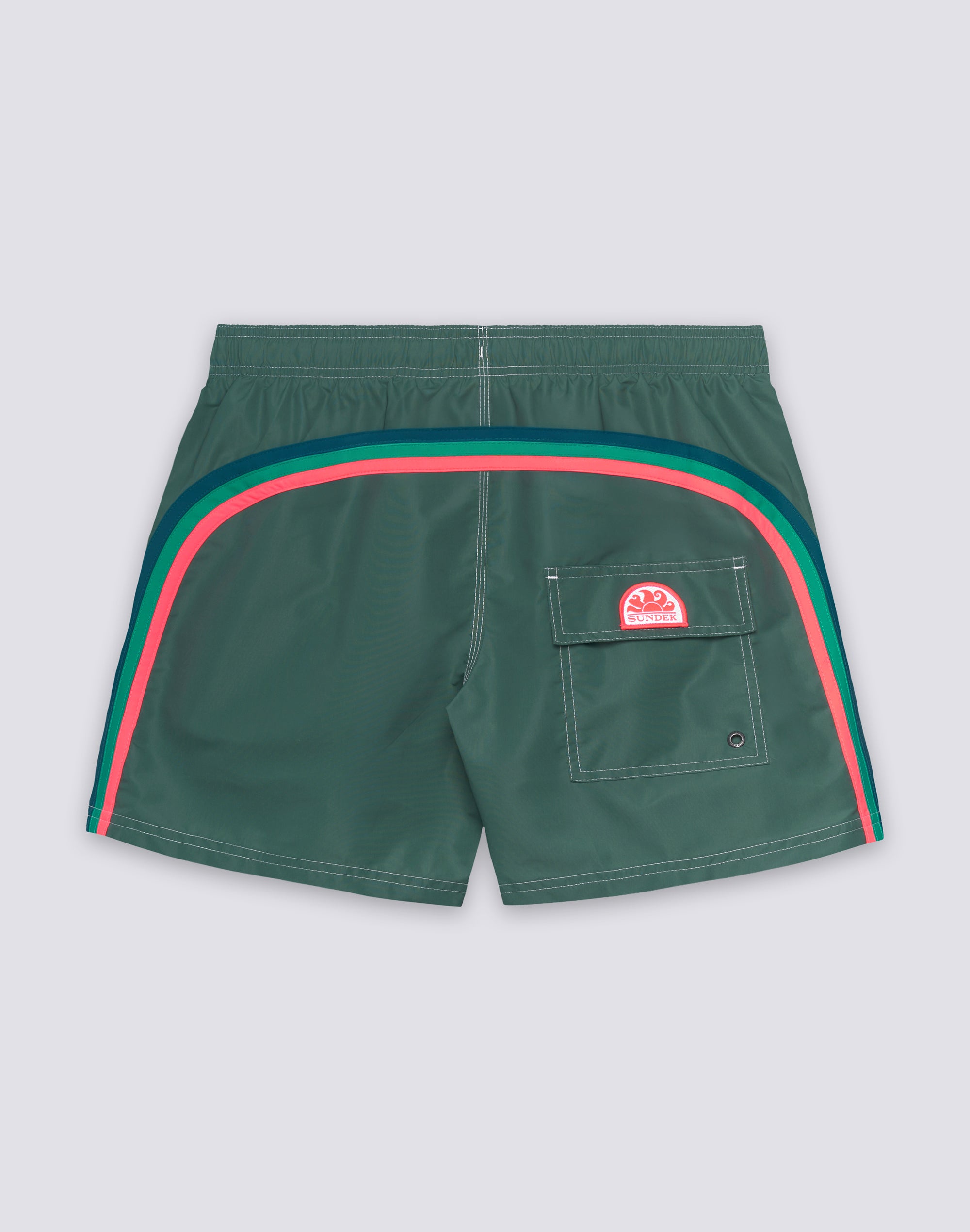 sundek-costume-mare-uomo-corto-vita-elasticata-iconic-taffet-rainbow-35-cm image 1
